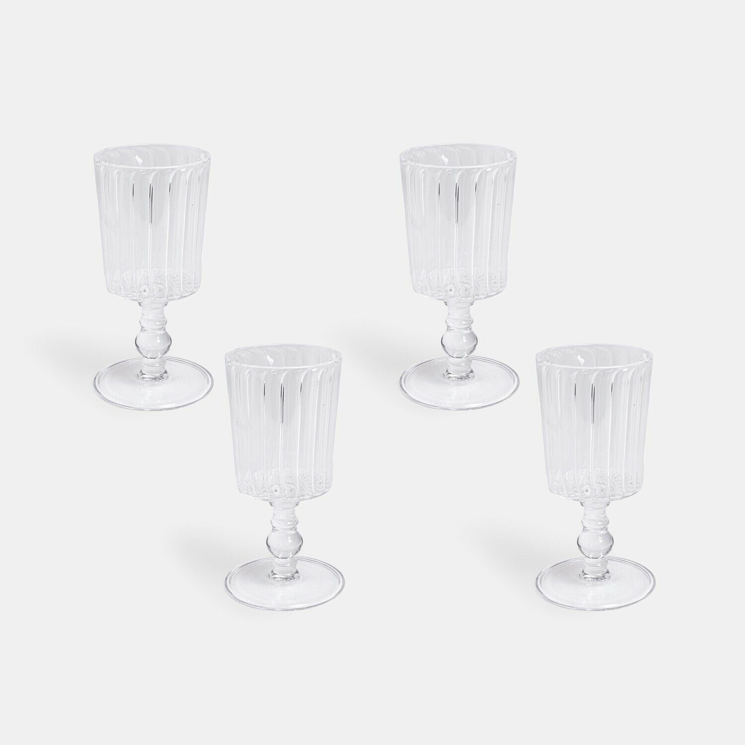 Mirabeau Glas Glas 4er Set Rivoux klar, Glas