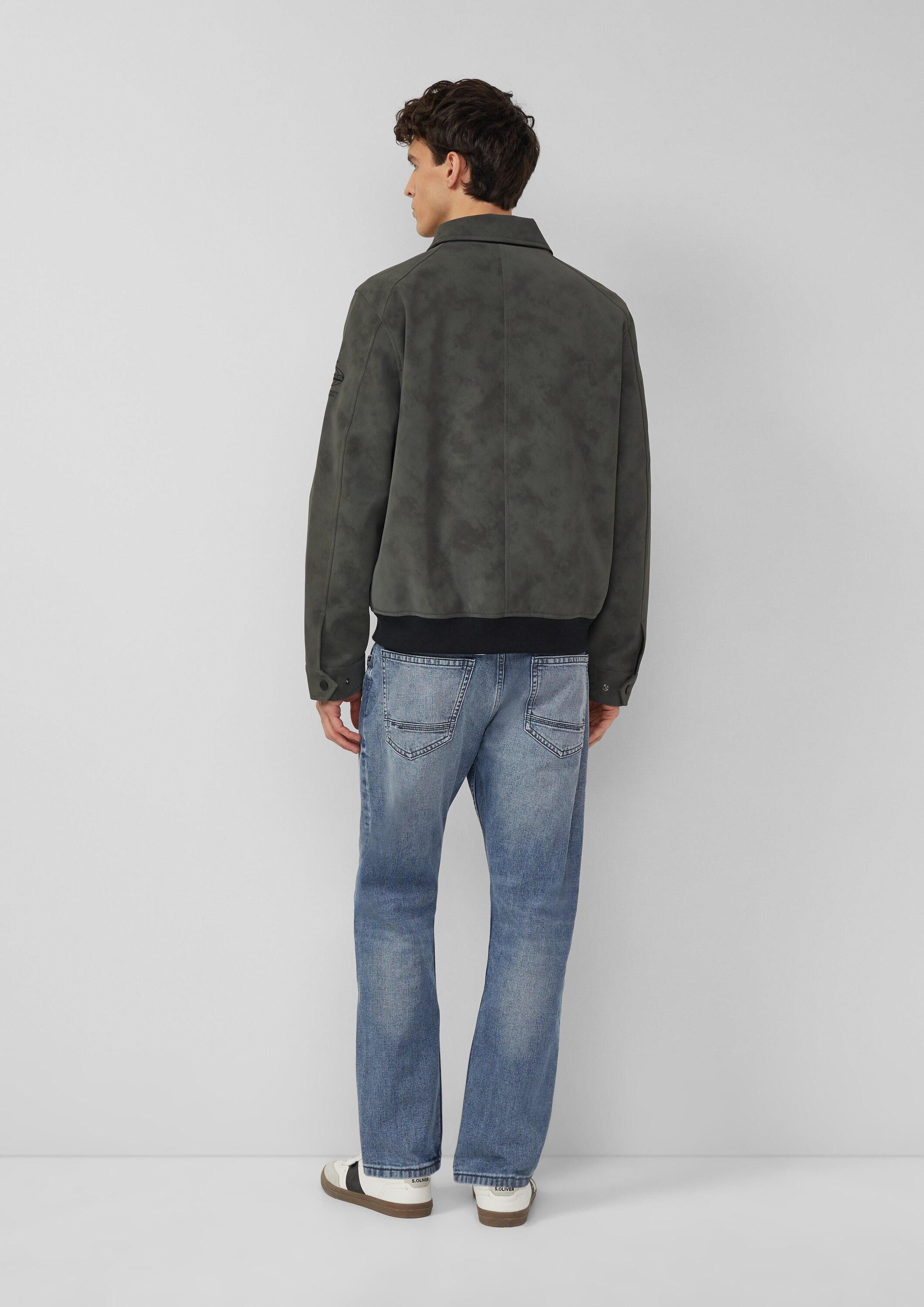 s.Oliver Funktionsjacke Outdoor-Jacke Outdoor-Jacke mit Coating und Metallreißverschluss