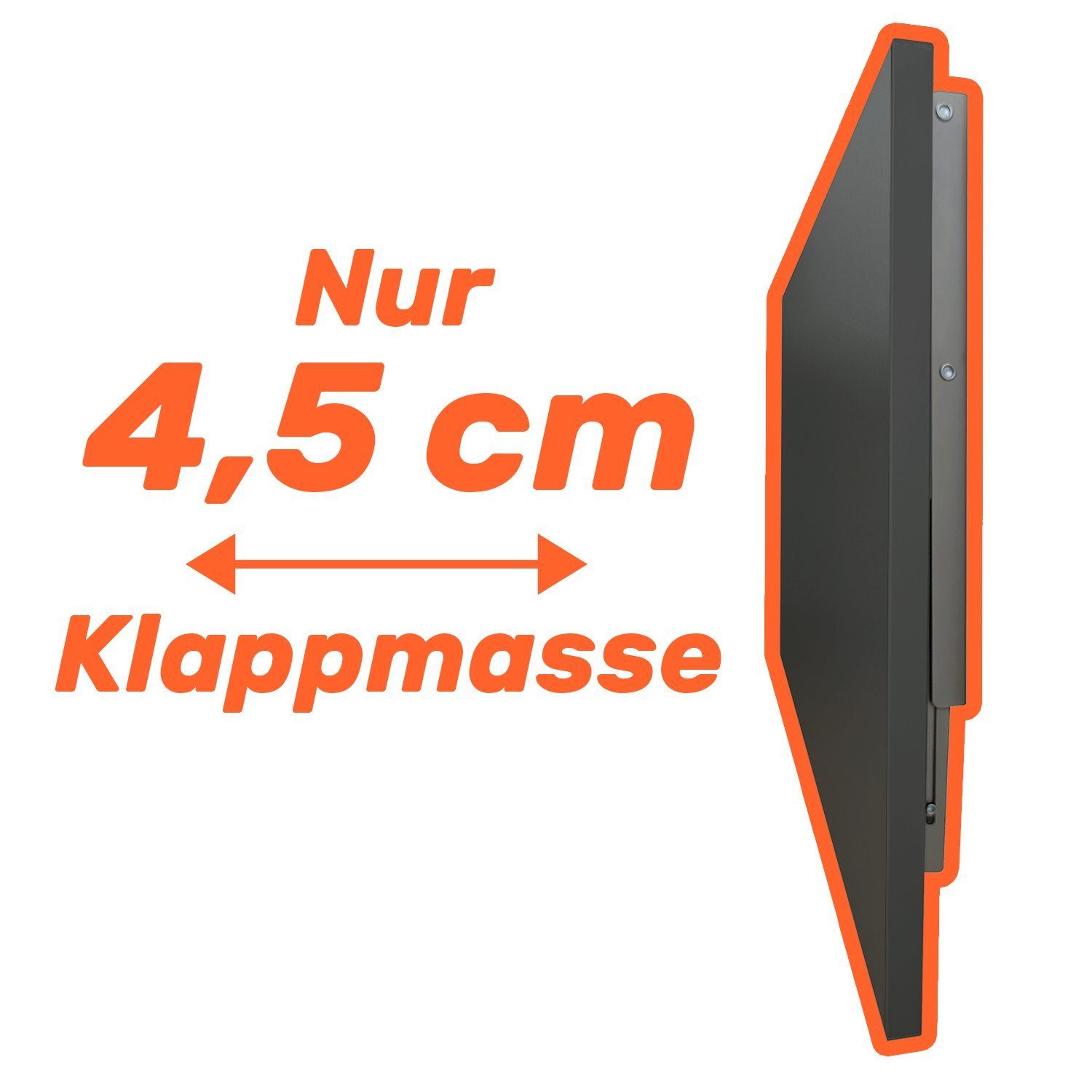 Klapptisch, Küchentisch Wandtisch Schreibtisch PVC Wenge Wandklapptisch 2mm Hängetisch AKKE