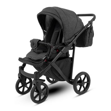 Knorrbaby Kombi-Kinderwagen Knorr Baby Kinderwagen Madeira - 2 in 1 Komplett-Set Anthrazit Grau