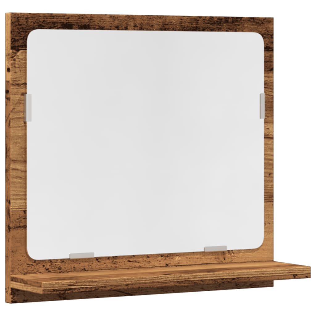 vidaXL Spiegelschrank 40 x 11 x 37 cm Spiegelschrank mit Ablage 40x11x37 cm Holzwerkstoff fü