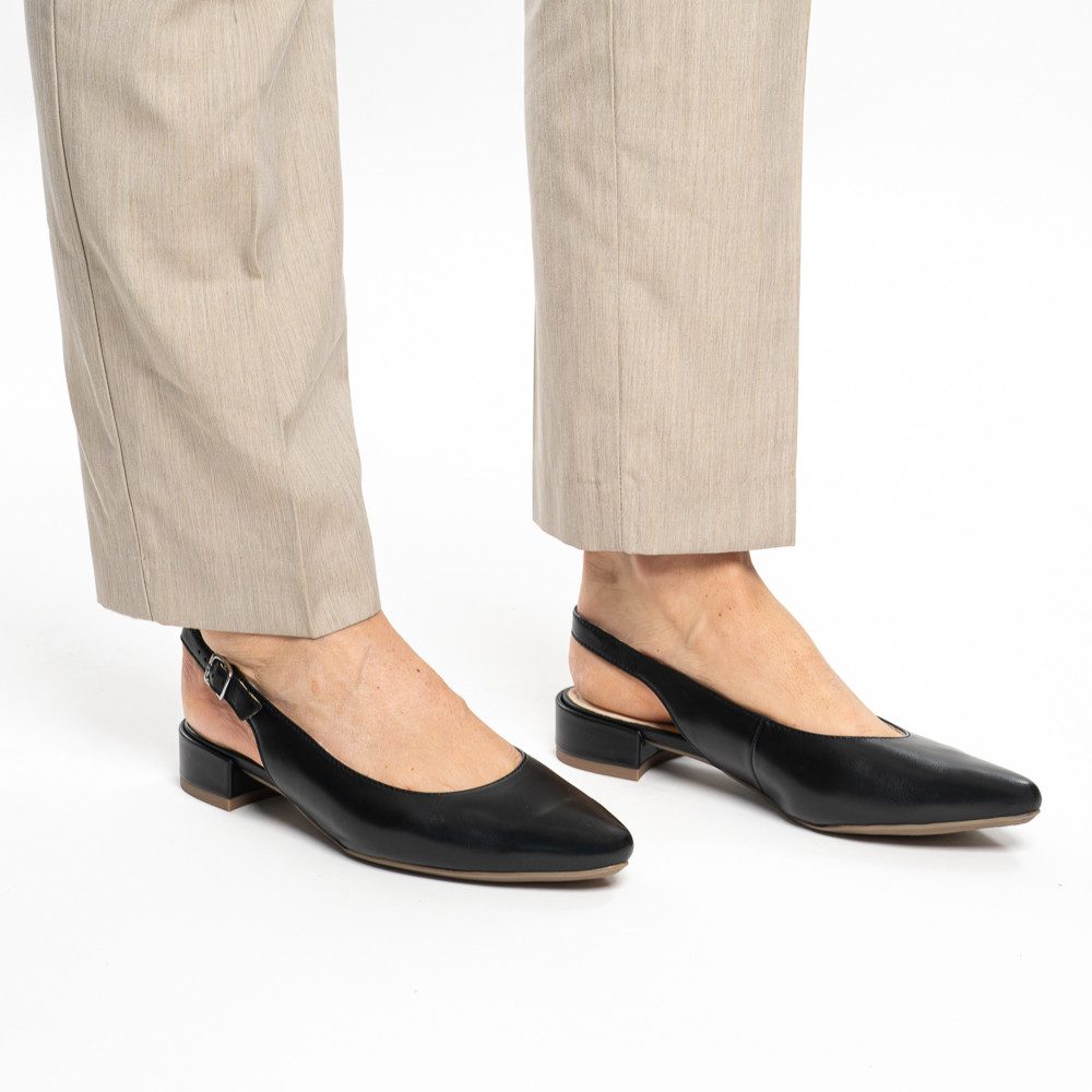Ara PARIS Slingpumps Blockabsatz, Businessschuh mit verstellbarem Fersenriemchen, G-Weite