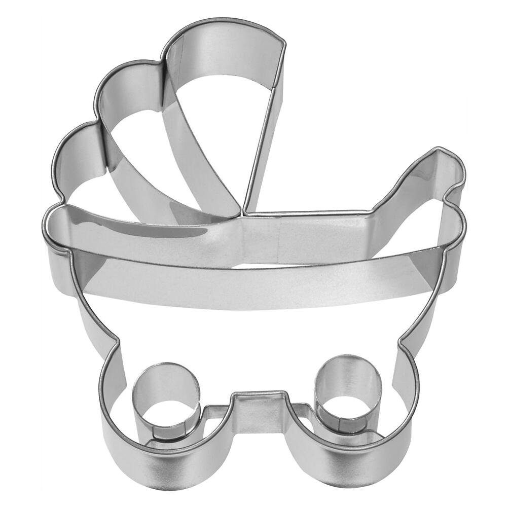 BekkiB Baby Ausstechformen 4-tlg. - Babyflasche, Body, Kinderwagen, Strampler