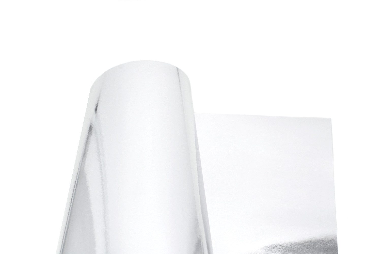 Star Geschenkpapier, Geschenkpapier einfarbig 70cm x 2m Rolle Silber metallic