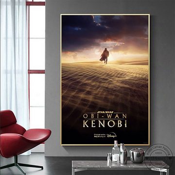 TPFLiving Kunstdruck (OHNE RAHMEN) Poster - Leinwand - Wandbild, Disney Marvel - Star Wars - Obi-Wan Kenobi - (Leinwand Wohnzimmer, Leinwand Bilder, Kunstdruck), Leinwand bunt - Größe 20x30cm