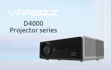 VAABZZ D4000 Beamer (3000: 1, 4K px, LCD-Projektor, 600 ANSI)