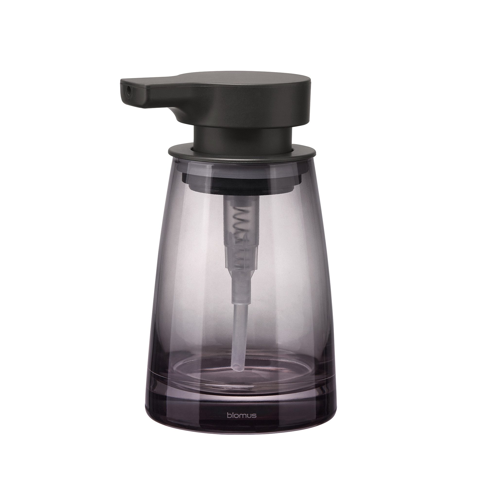 blomus Seifenspender -AVA- Seifendosierer, Flüssigseifenspender, Pumpspender für Badezimmer, Eleganter Seifenspender, Mundgeblasenes Glas, 250ml Fassungsvermögen von blomus