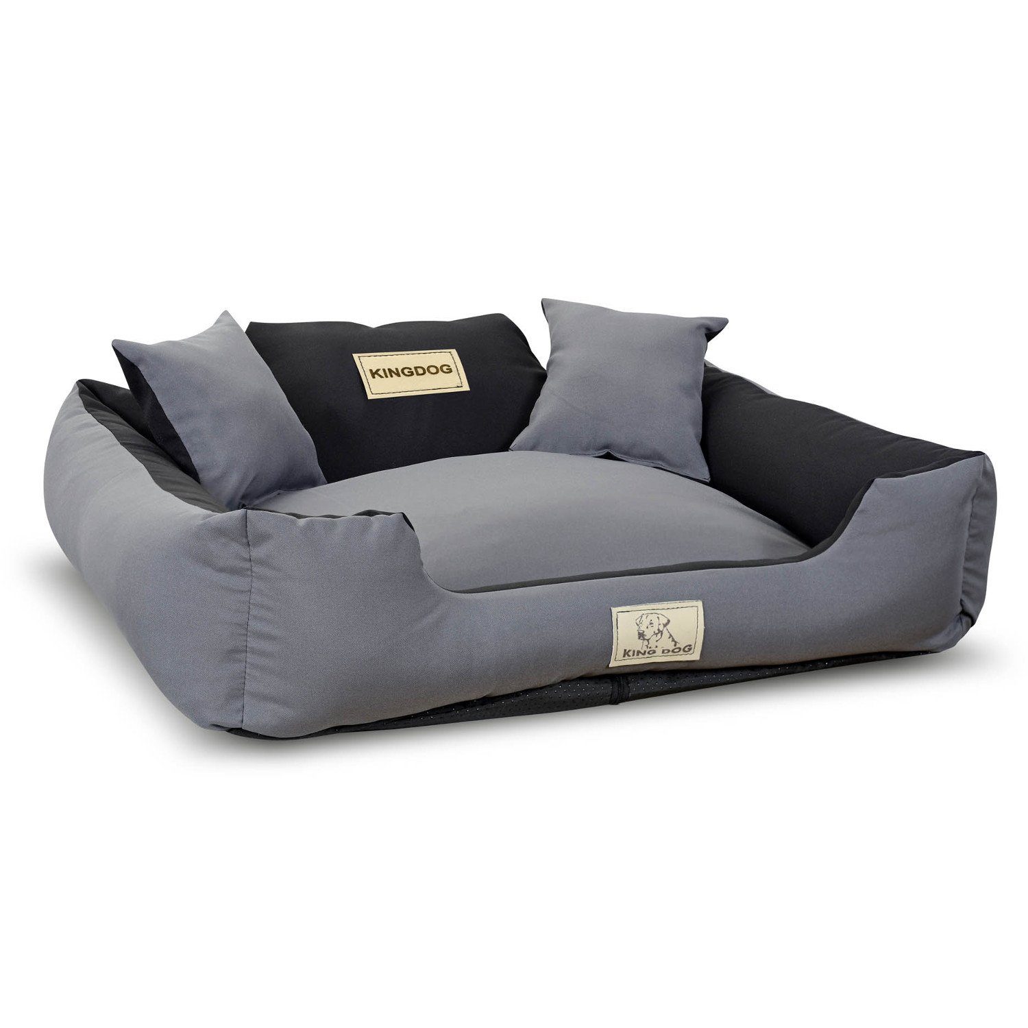 AIO Tierbett, KingDog Rutschfestes Hundebett 75x65cm günstig online kaufen