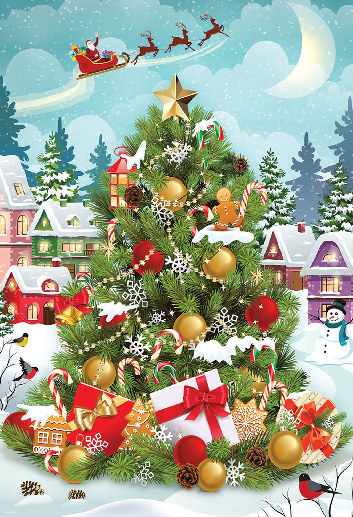 Puzzle Puzzle Geschenkdose - Puzzle - Christmas Tree, Puzzleteile günstig online kaufen