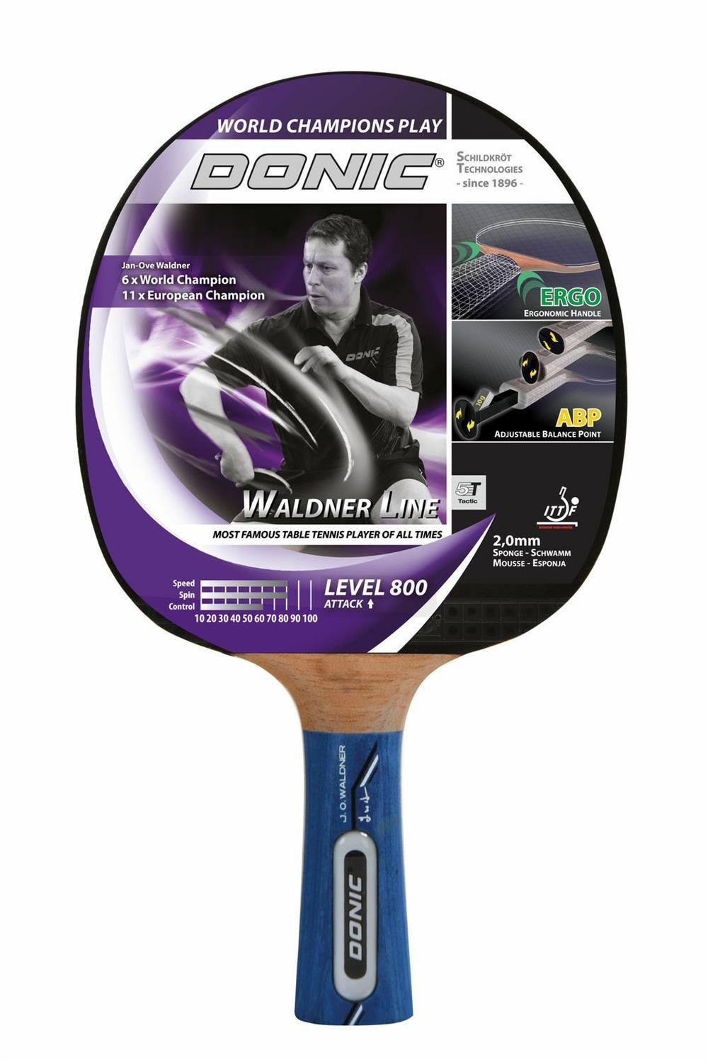 Donic-Schildkröt Tischtennisschläger Waldner 800, Tischtennis Schläger Racket Table Tennis Bat | Schläger