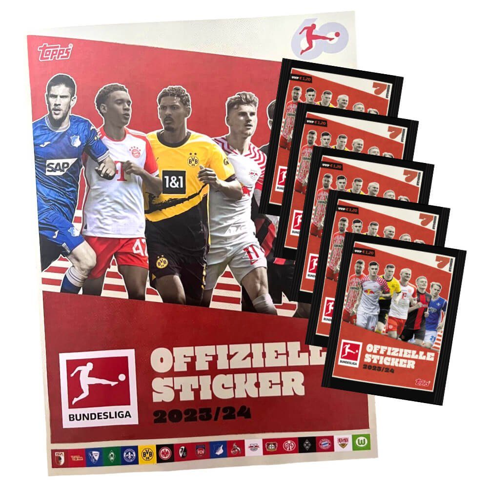 Topps Sticker Topps Bundesliga Sticker 2024 Fußball Sammelsticker 1