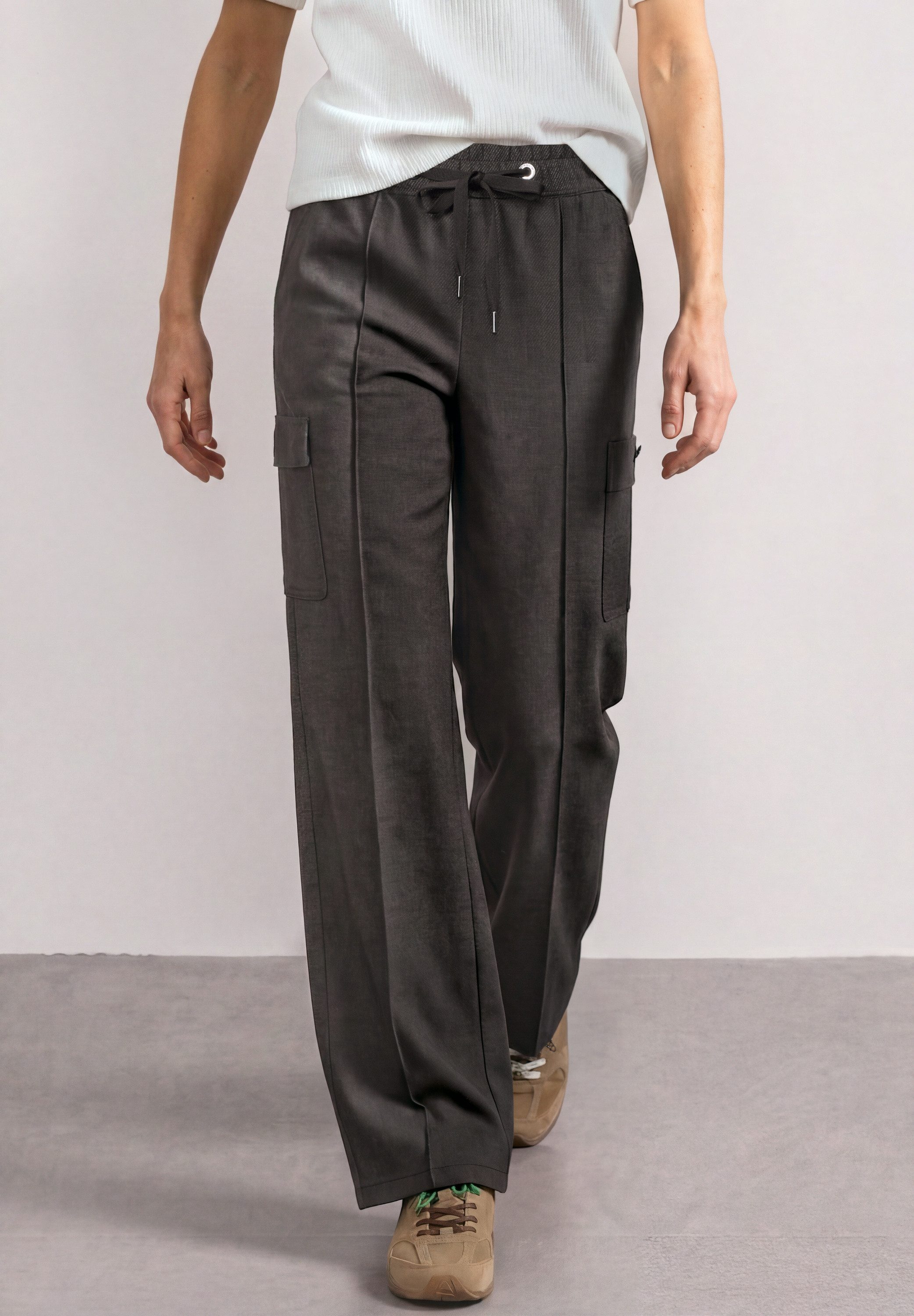 STREET ONE Stoffhose mit Cargo Taschen
