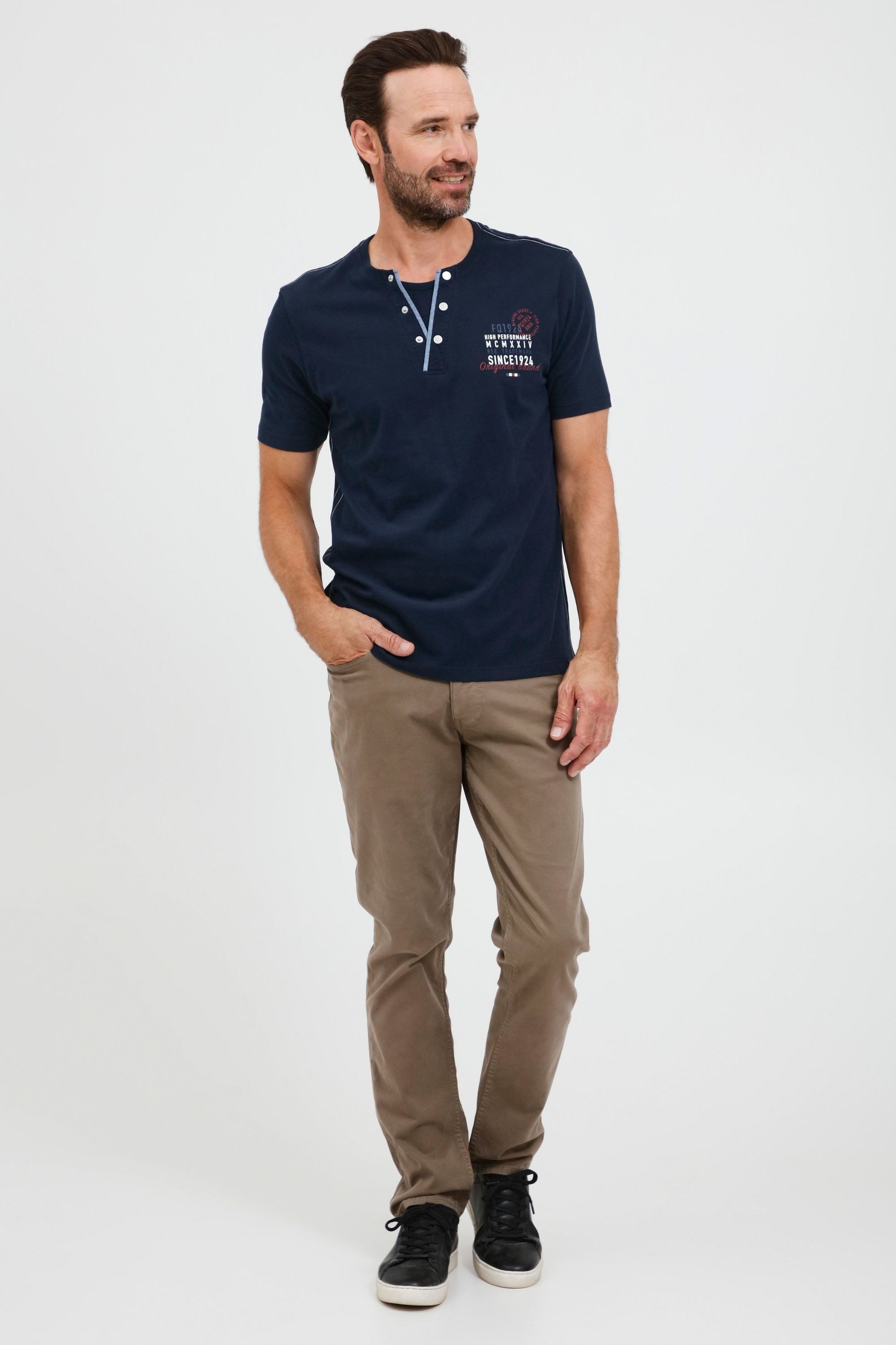 FQ1924 T-Shirt FQRudolf Henleyshirt mit angesagtem günstig online kaufen