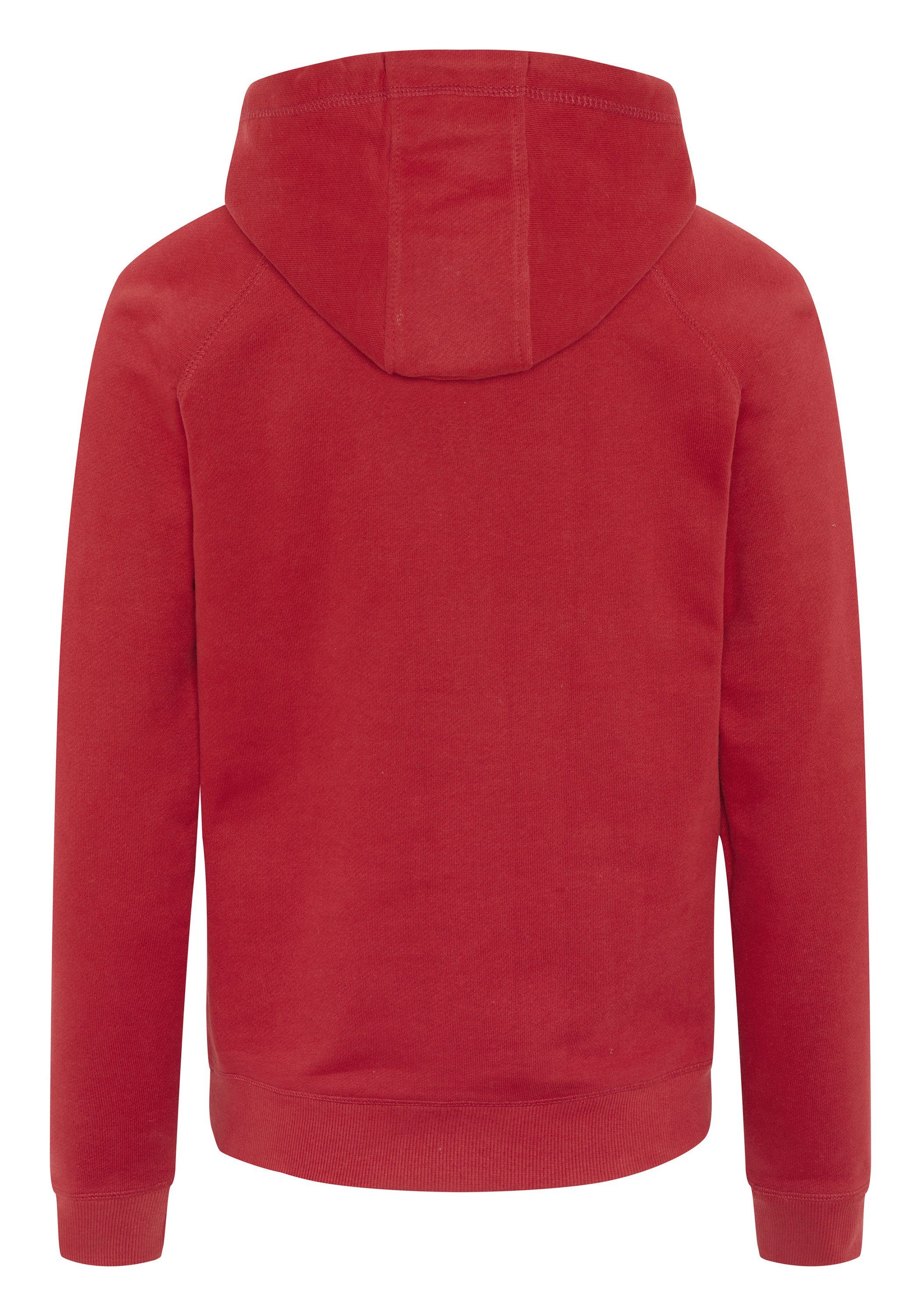 großem 19-1554 Kapuzensweatshirt mit Oklahoma Jeans Frontprint Red Savvy