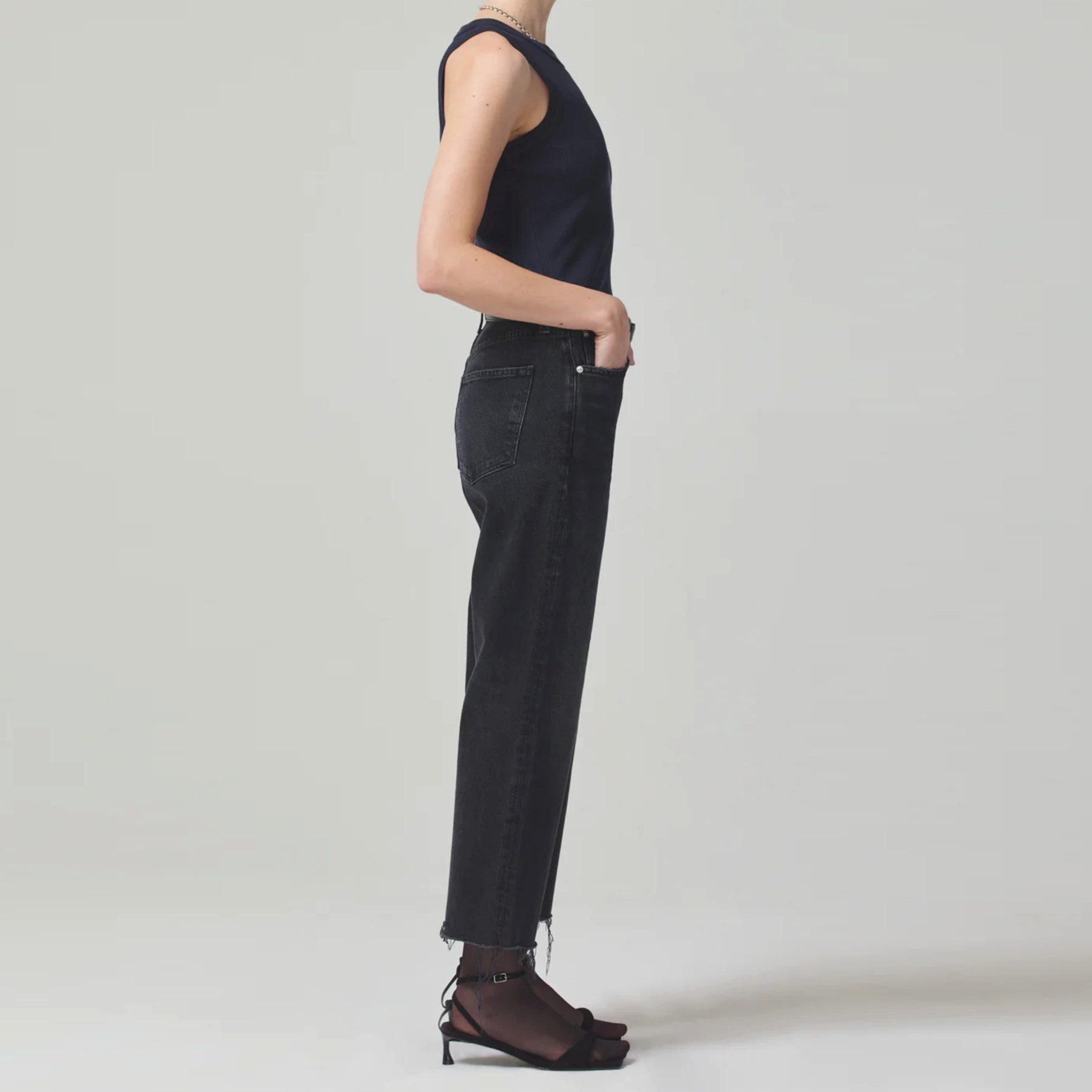 CITIZENS OF HUMANITY Straight-Jeans CITIZENS OF HUMANITY Jeans FLORENCE WIDE STRAIGHT - Schwarz