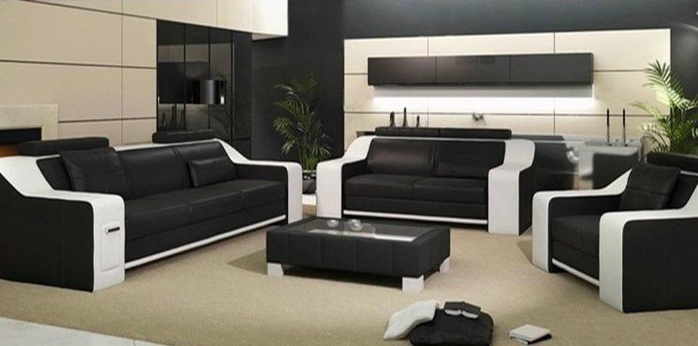 JVmoebel Ecksofa Elegante Leder-Eckcouch mit individuellem Design und Stauraum, Made in Europa