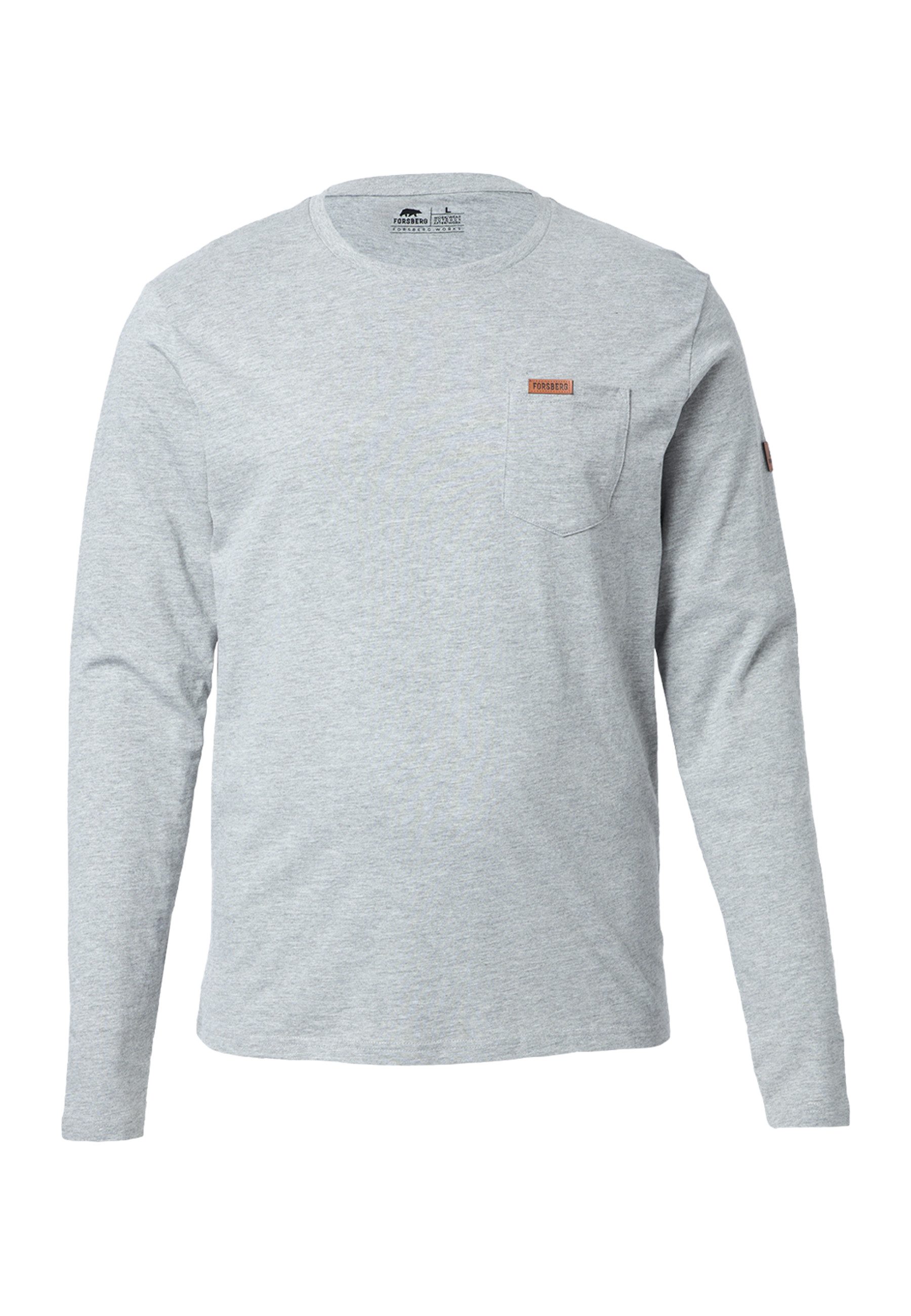 FORSBERG Sweatshirt Longsleeve mit Brusttasche günstig online kaufen
