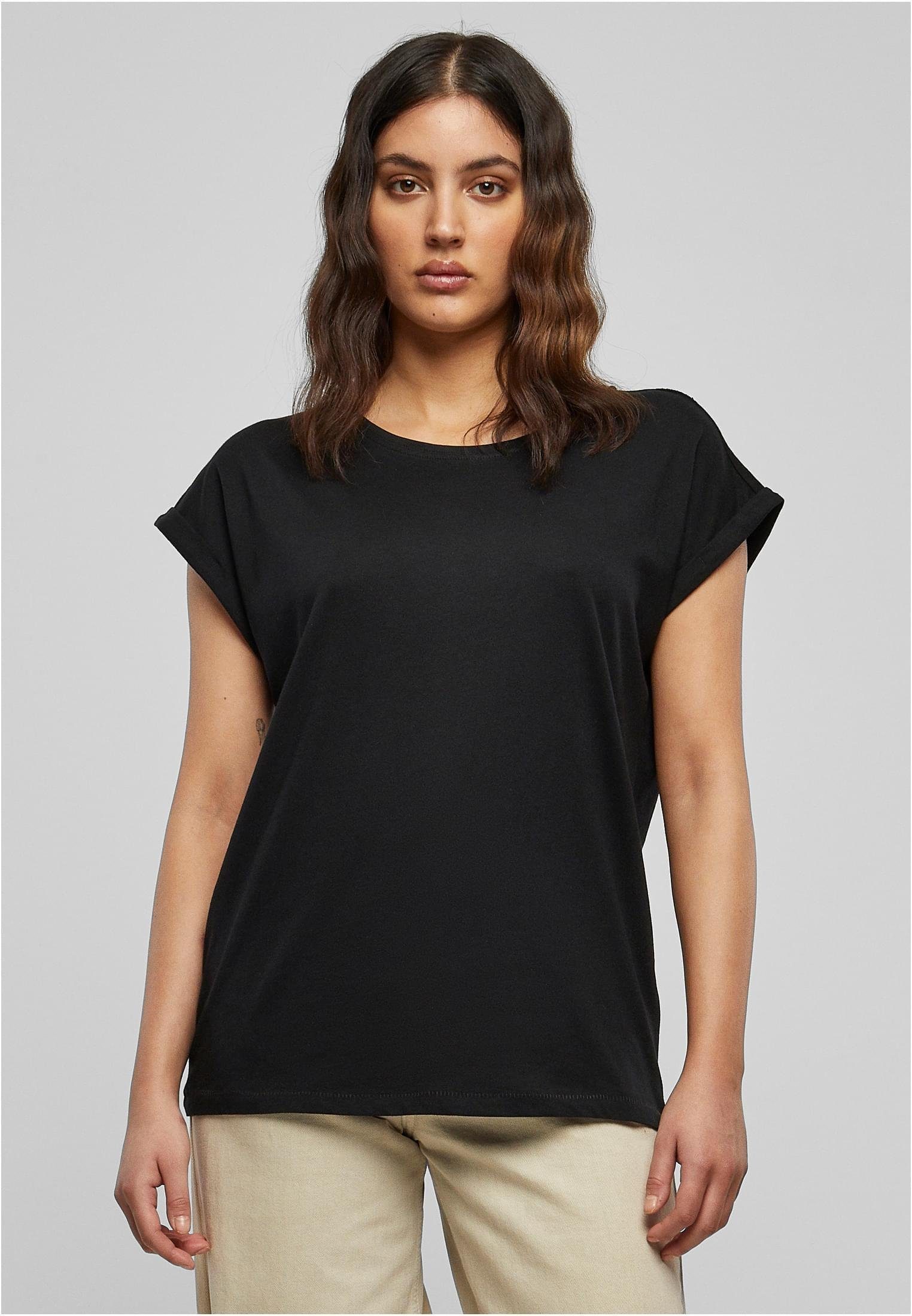 URBAN CLASSICS Rundhalsshirt Ladies Extended Shoulder günstig online kaufen