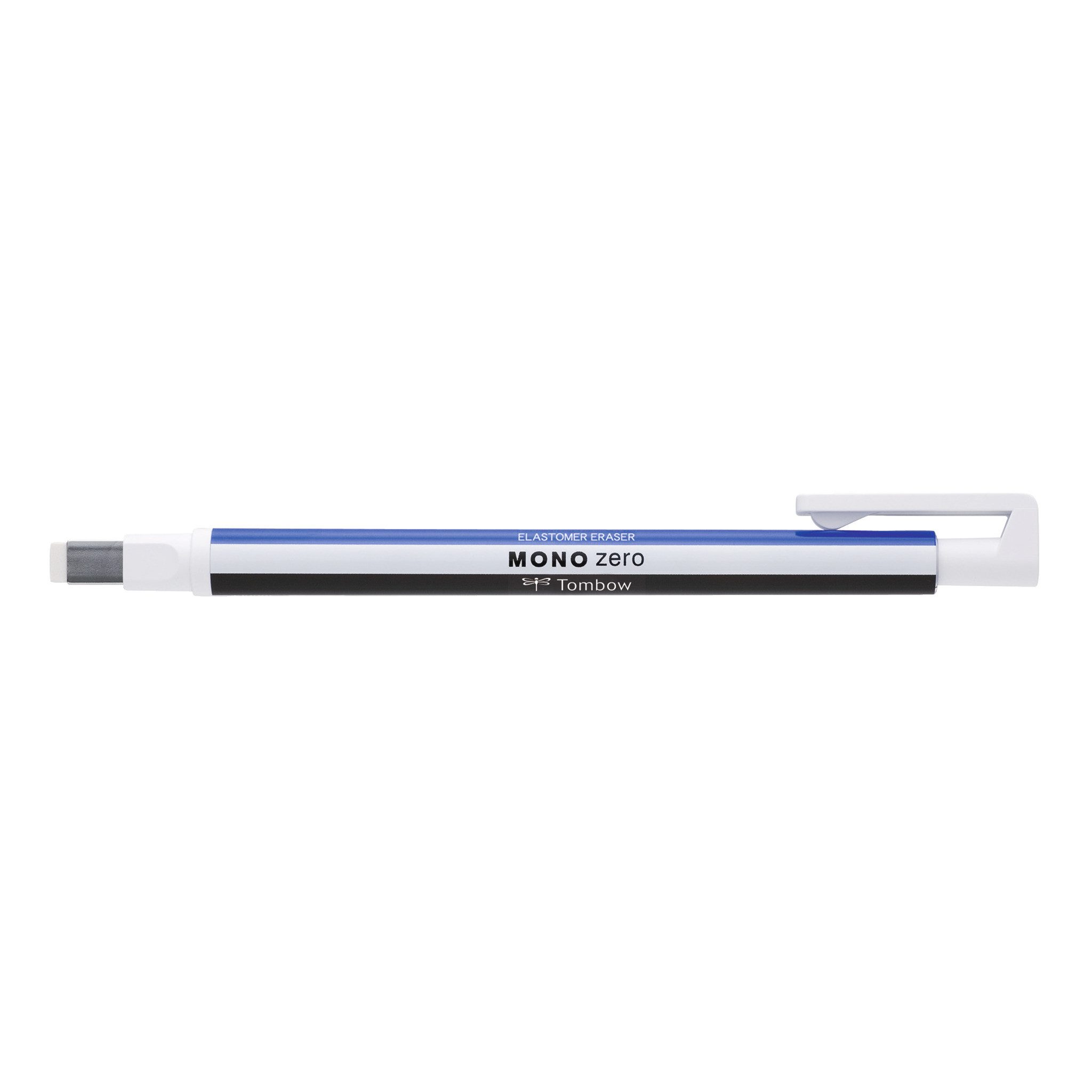 TOMBOW Radiergummi MONO zero, Radierstift, eckige 2,5 x 5 mm Spitze, nachfüllbar, präzises Radieren