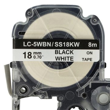 vhbw Beschriftungsband passend für Epson LabelWorks OK900P Beschriftungsgerät / Drucker &