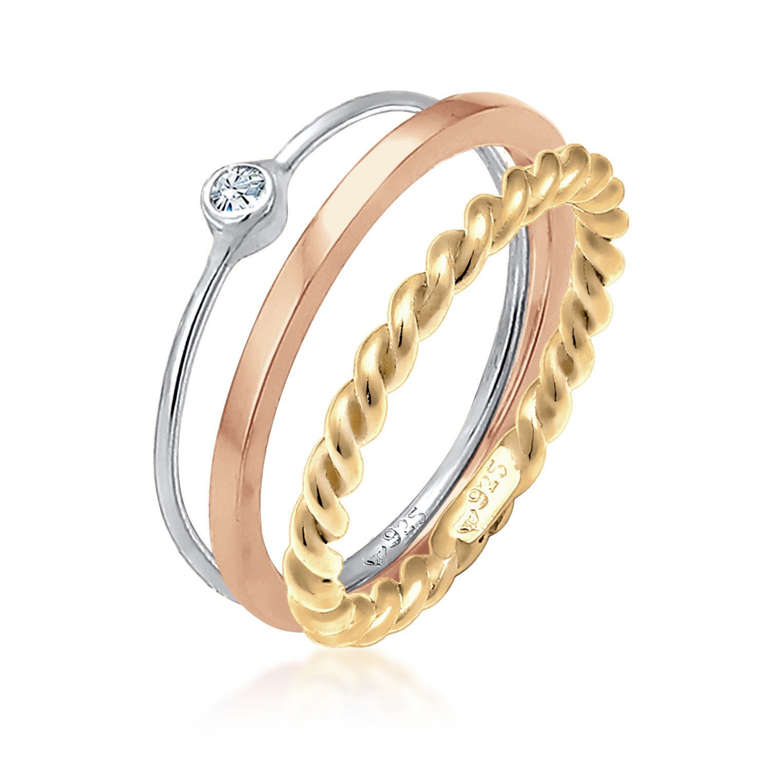 Elli Fingerring Ring für Damen (keine Angabe, 1-tlg)