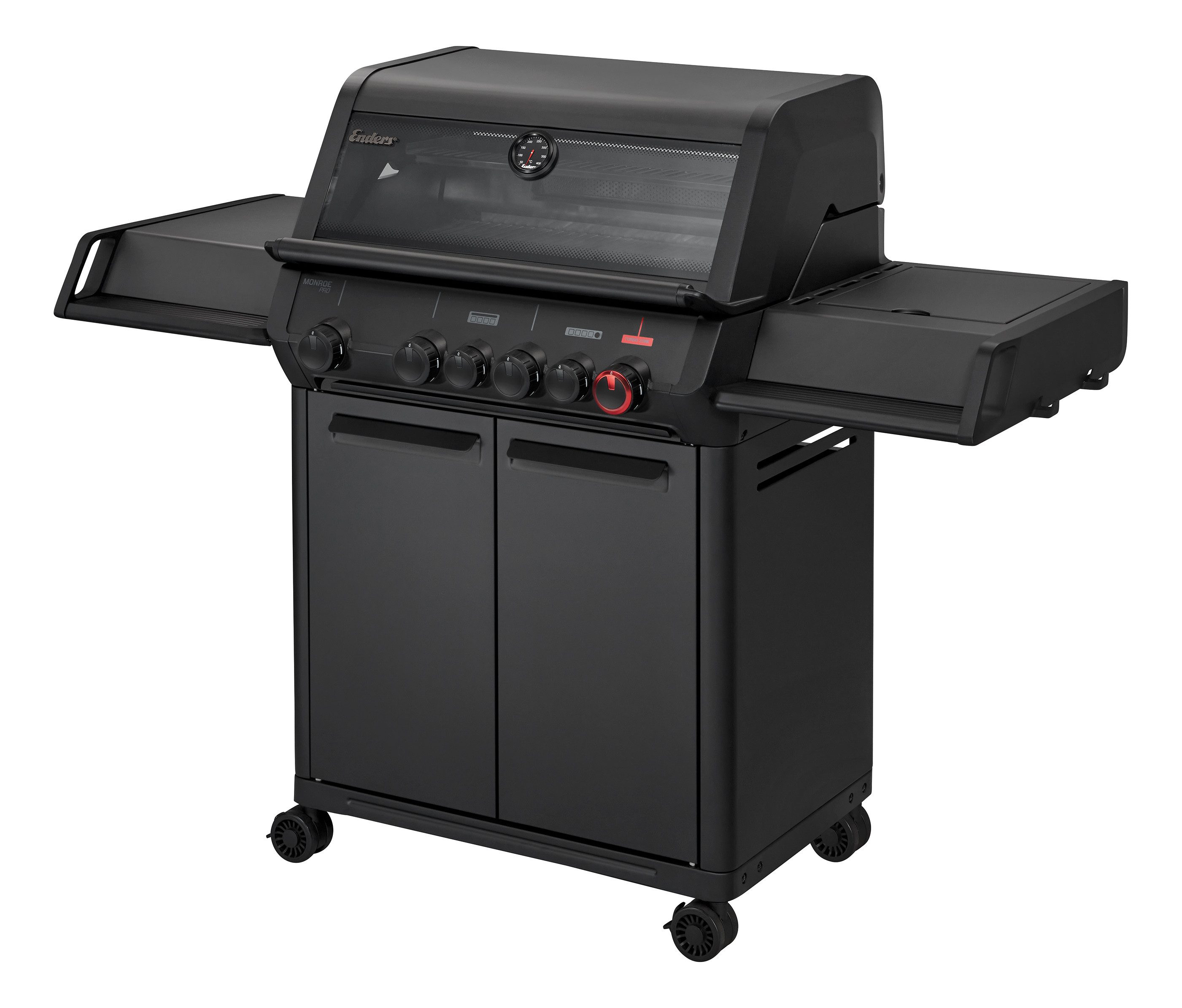 Enders® Gasgrill Monroe Pro 4 SIKR Turbo Shadow inkl. Seargrate – Bild 2 von 5