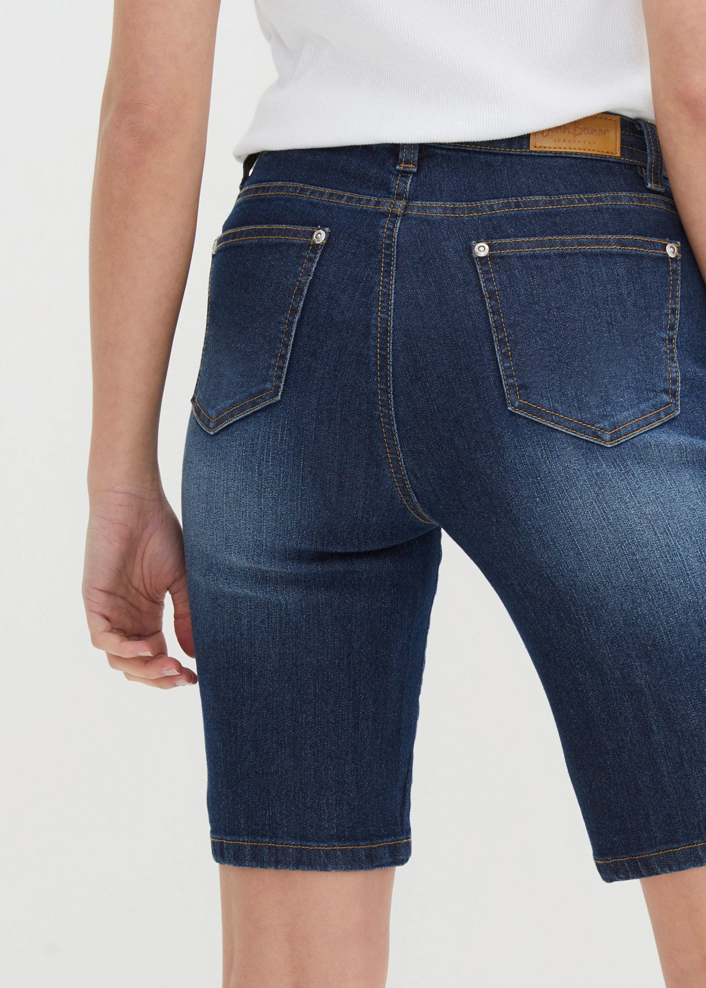 bonprix Bermudas schmale Passform, elastisches Material, mit Bindeband