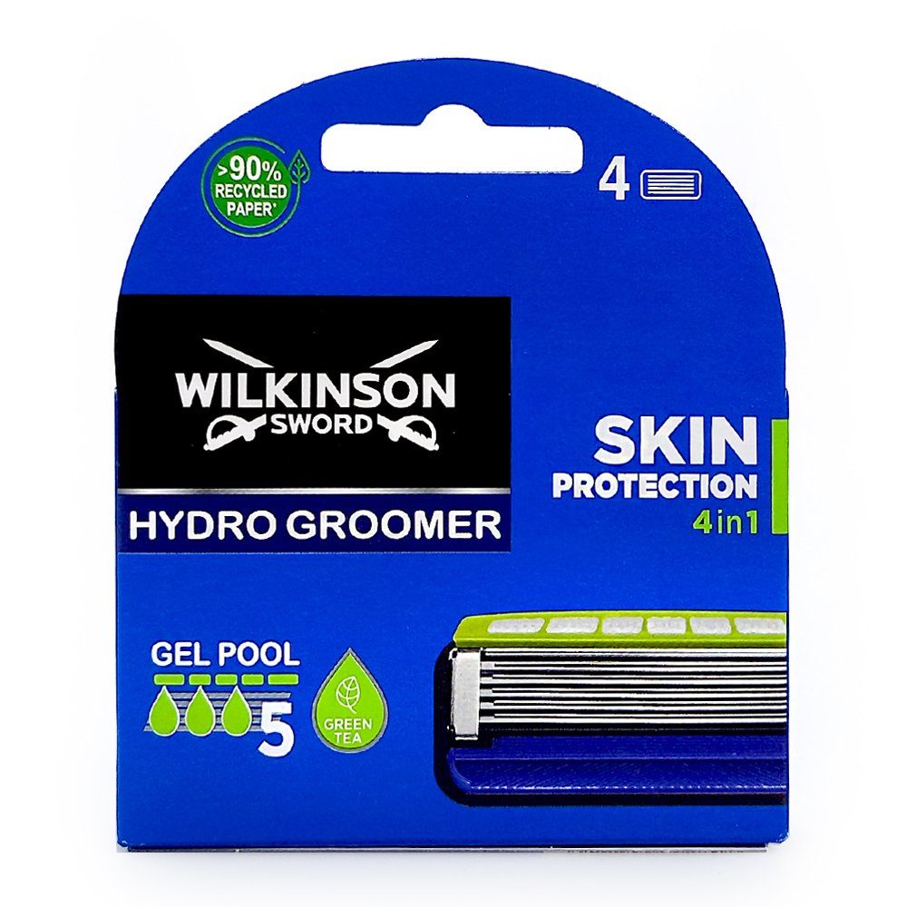 Wilkinson Rasierklingen Wilkinson Hydro Groomer Skin Protection 4in1 Rasierklingen, 4er Pack
