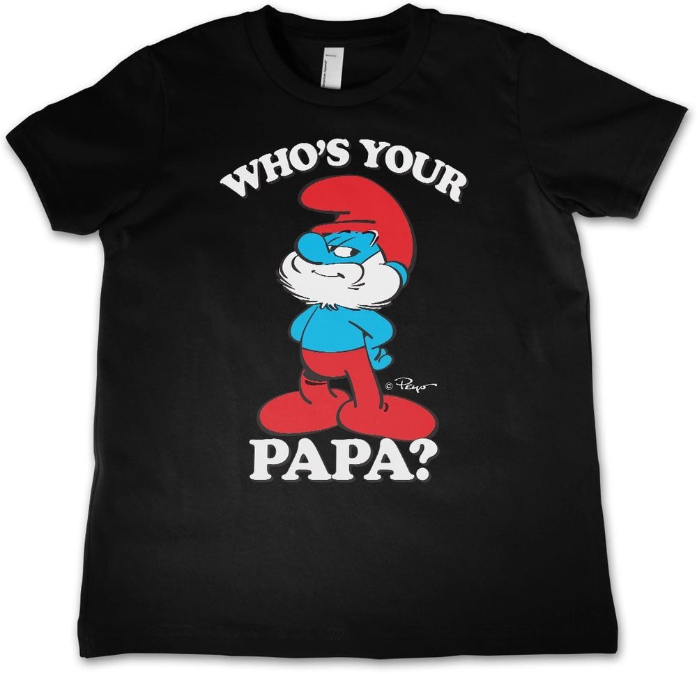 Die Schlümpfe T-Shirt Who's Your Papa? Kids Tee