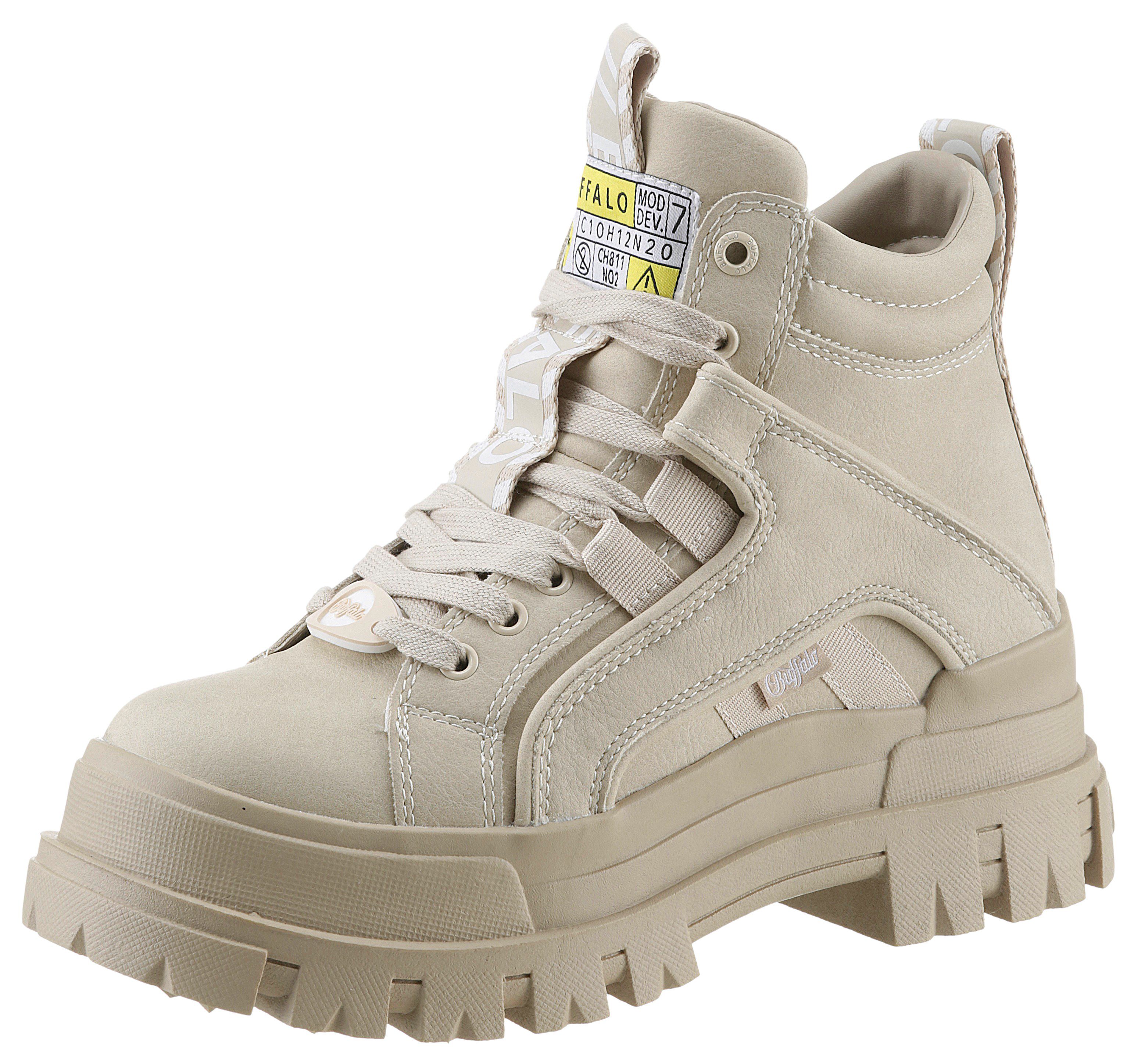 Buffalo ASPHA NC MID Schnürboots Schnürstiefelette, High Top Sneaker mit weicher Schaftrandpolsterung