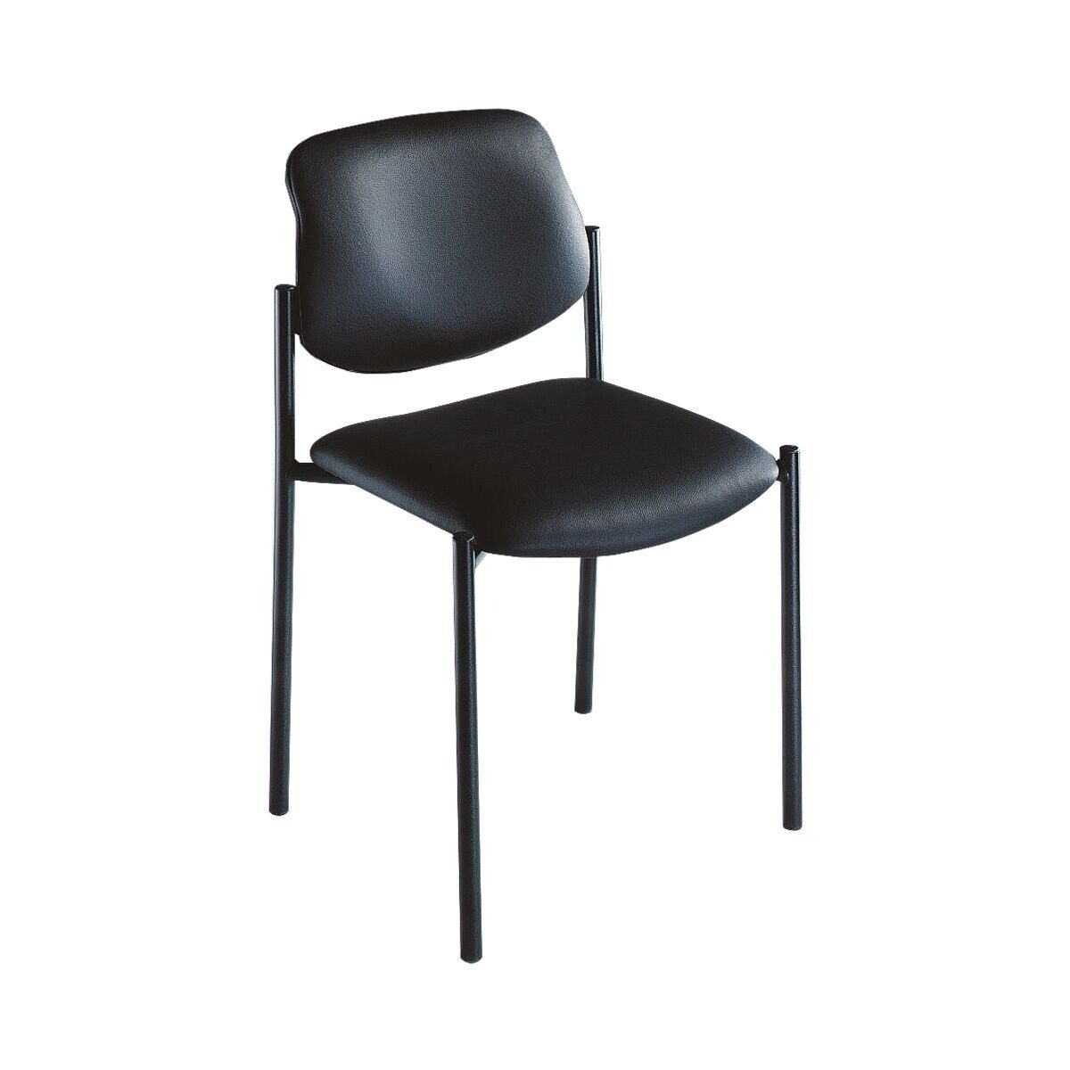 Nowy Styl Besucherstuhl Quad (4 St), 4 Stück im Set, echtes Leder