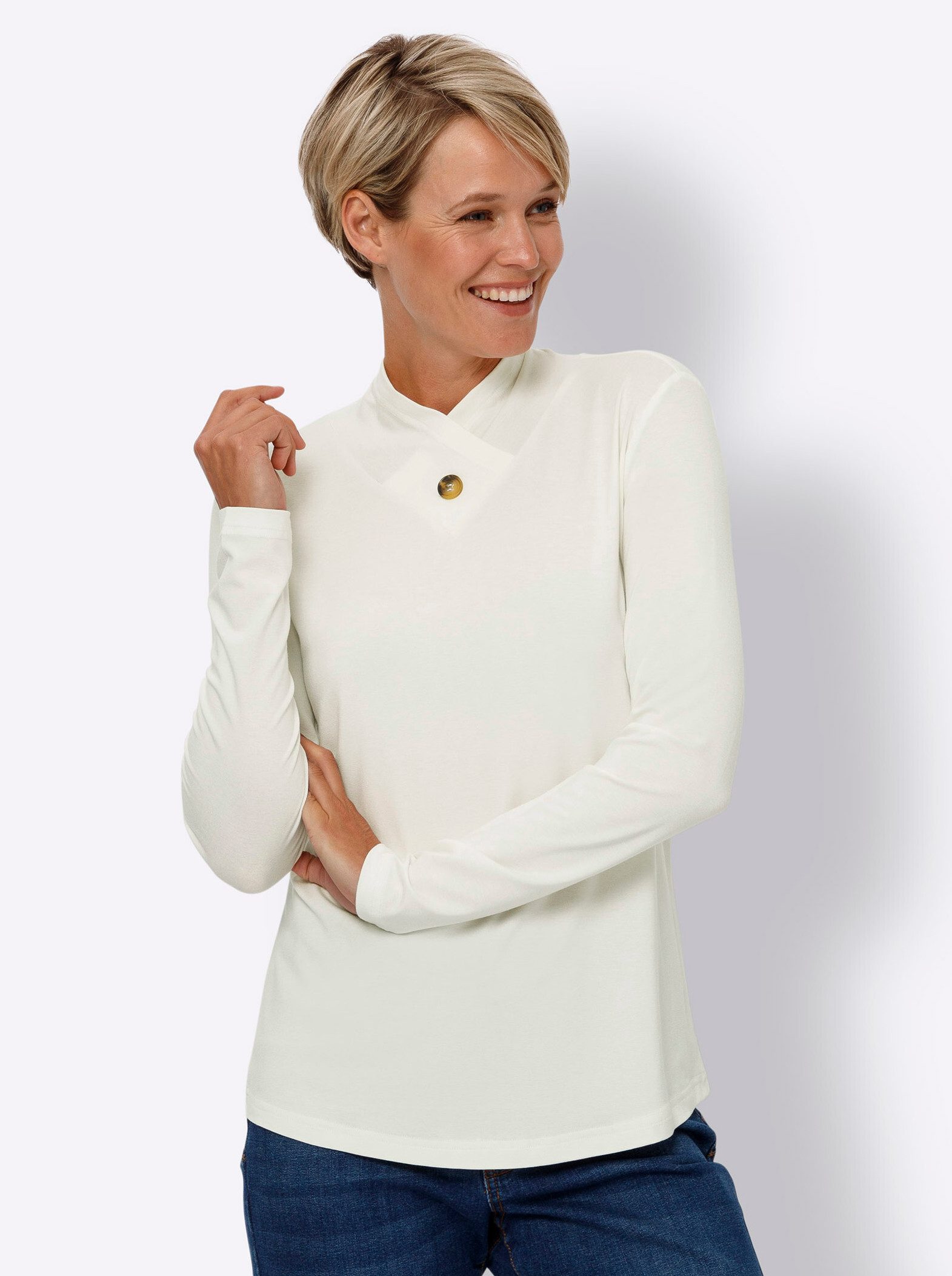 Sieh an! T-Shirt Langarmshirt günstig online kaufen