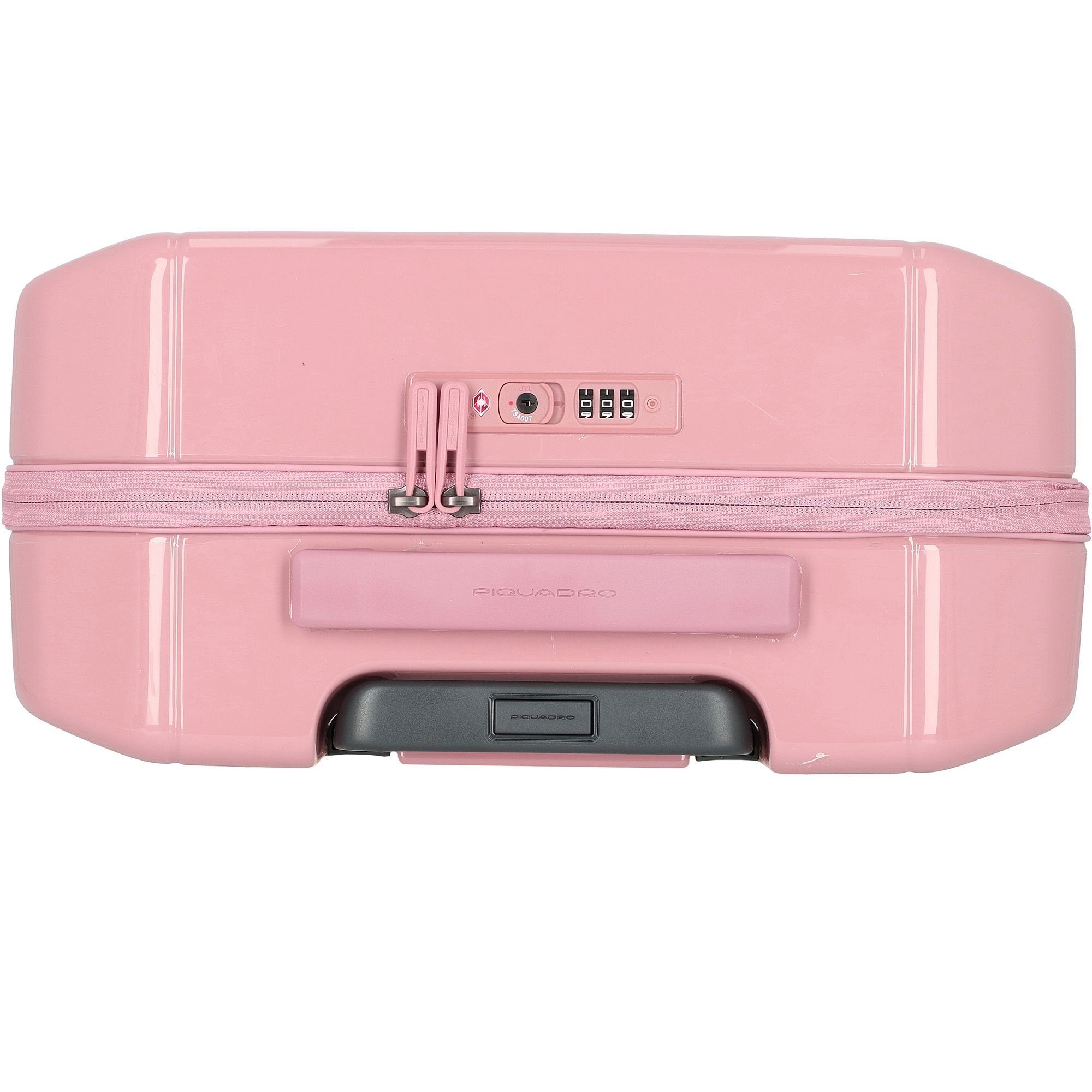 Piquadro Handgepäck-Trolley PQ-Light, 4 Rollen, Polycarbonat pink