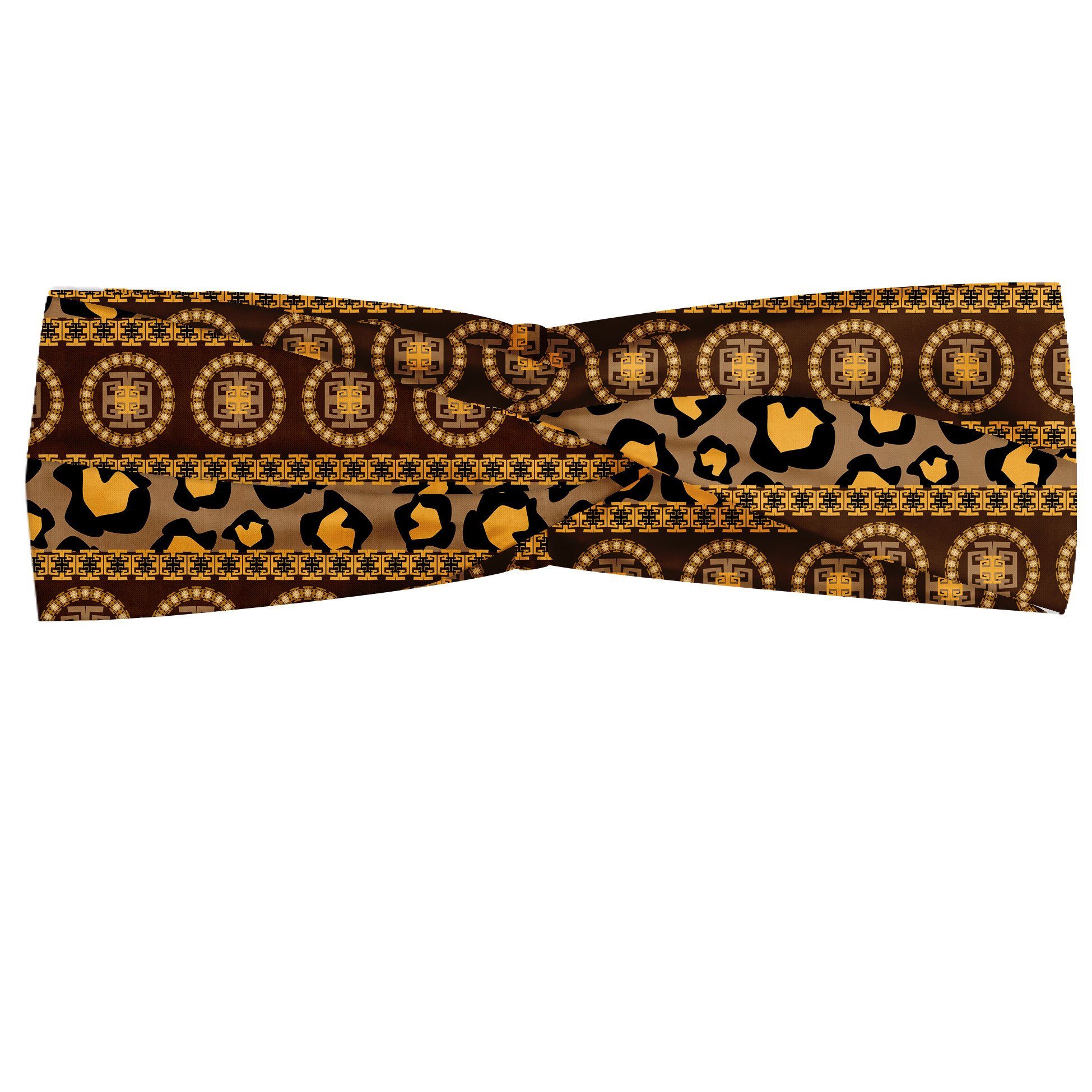 Abakuhaus Stirnband Elastisch und Angenehme alltags accessories afrikanisch Leopard-Haut-Verzierungen