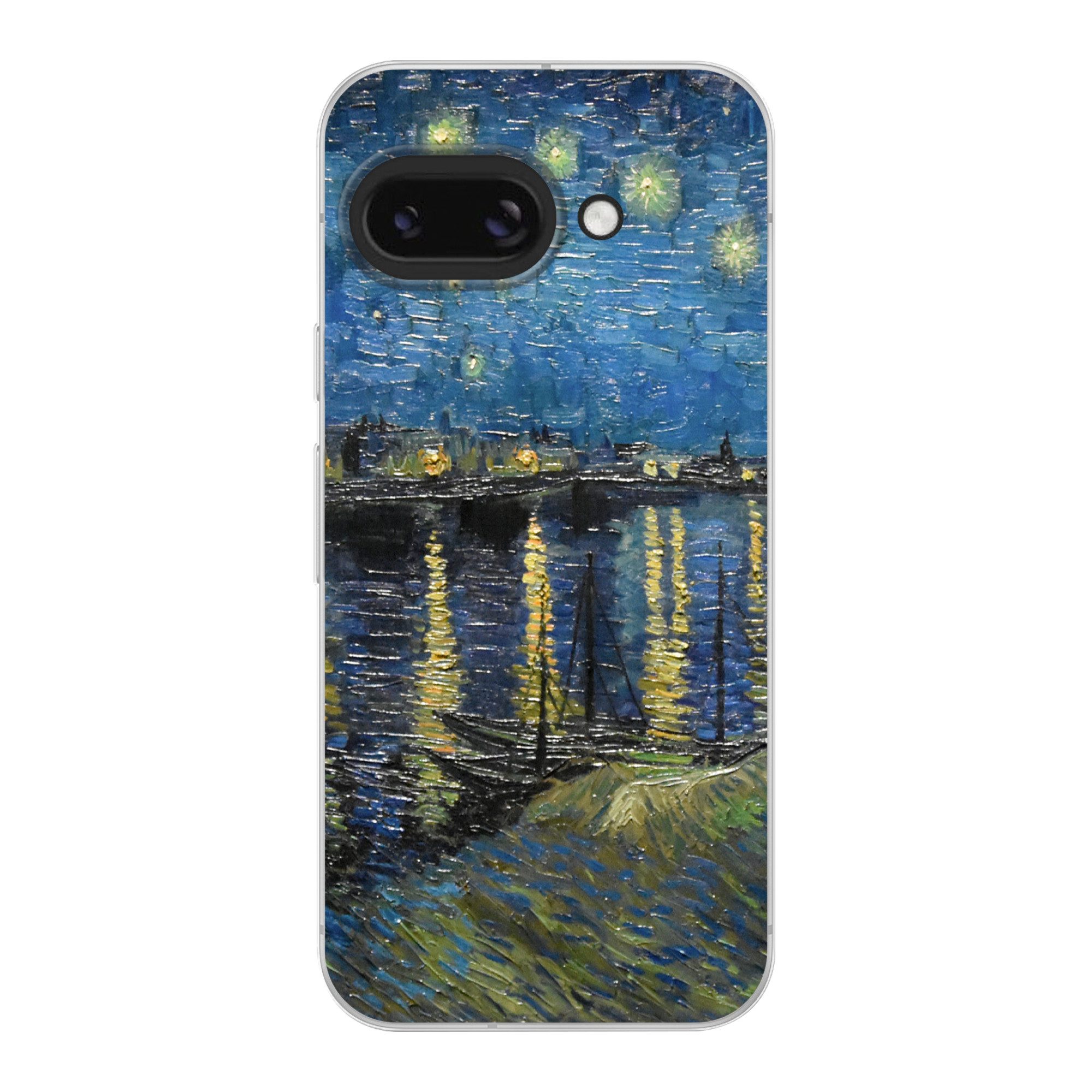 MuchoWow Handyhülle für Google Pixel 9A Sternennacht über der Rhone - Van Gogh - Kunst, Phone Case, Silikon, Schutzhülle Dünn
