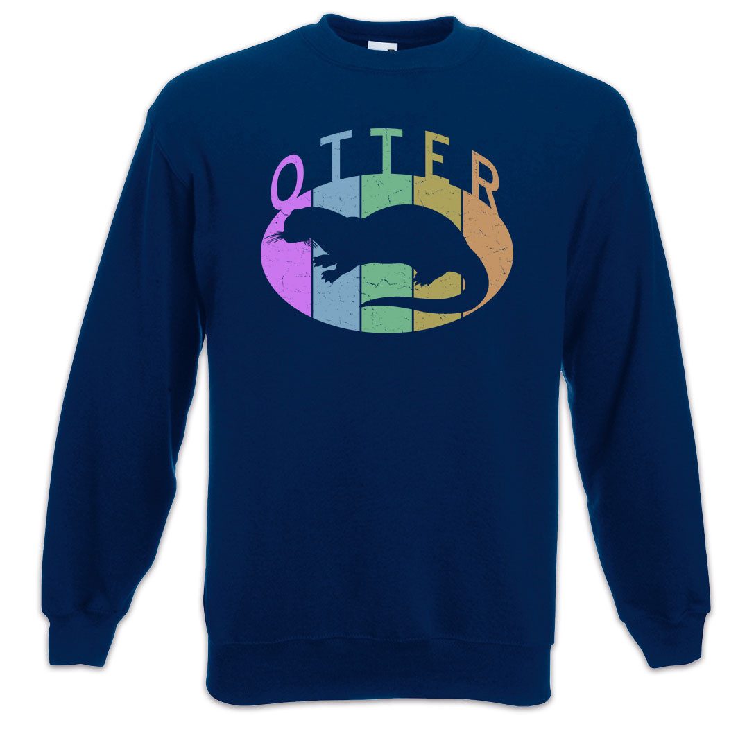 Sweatshirt Otter C Sweatshirt Vintage Wildlife lontra Nutria Fischotter Seeotter