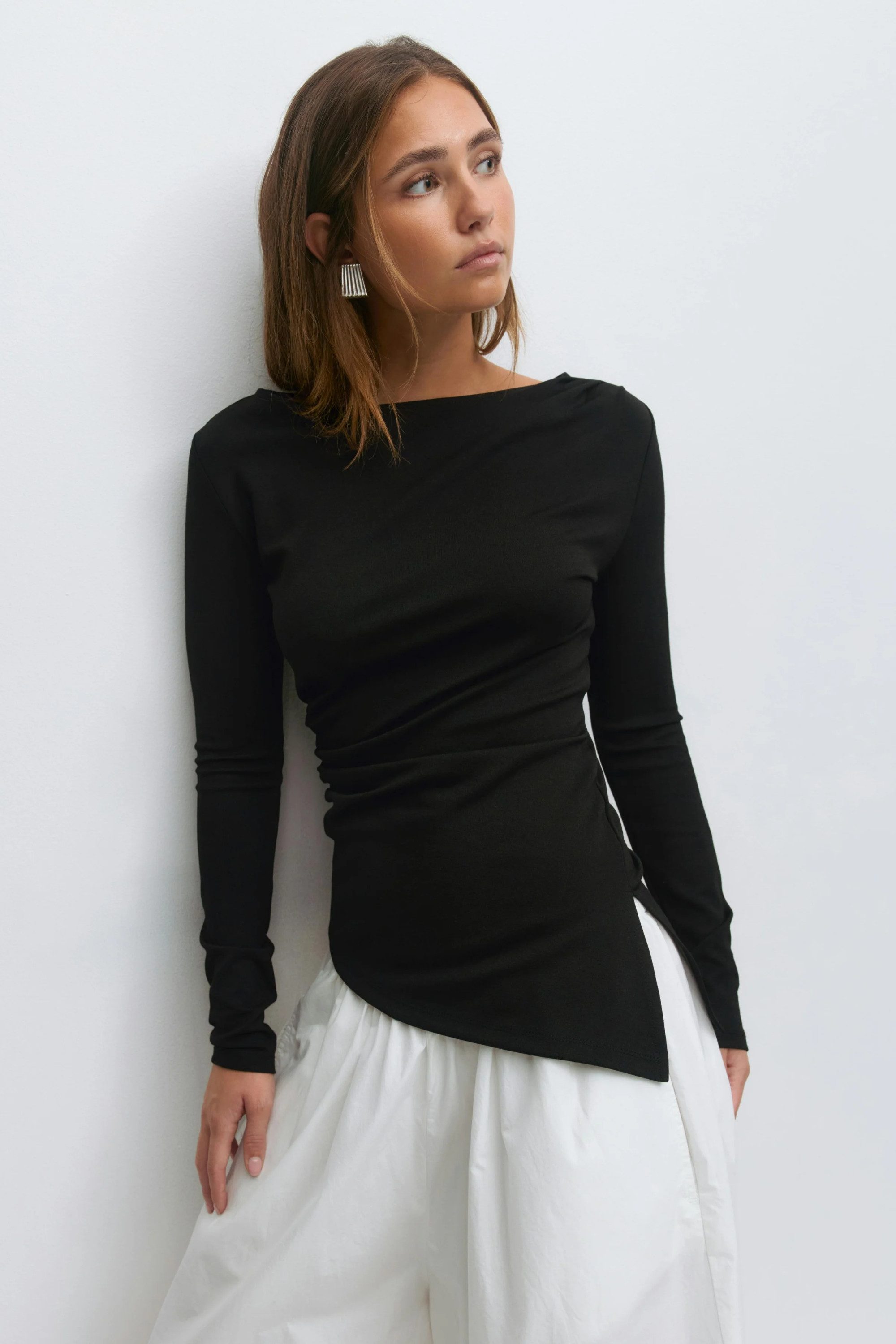 Gina Tricot Langarmshirt Immy asymmetric long sleeve top