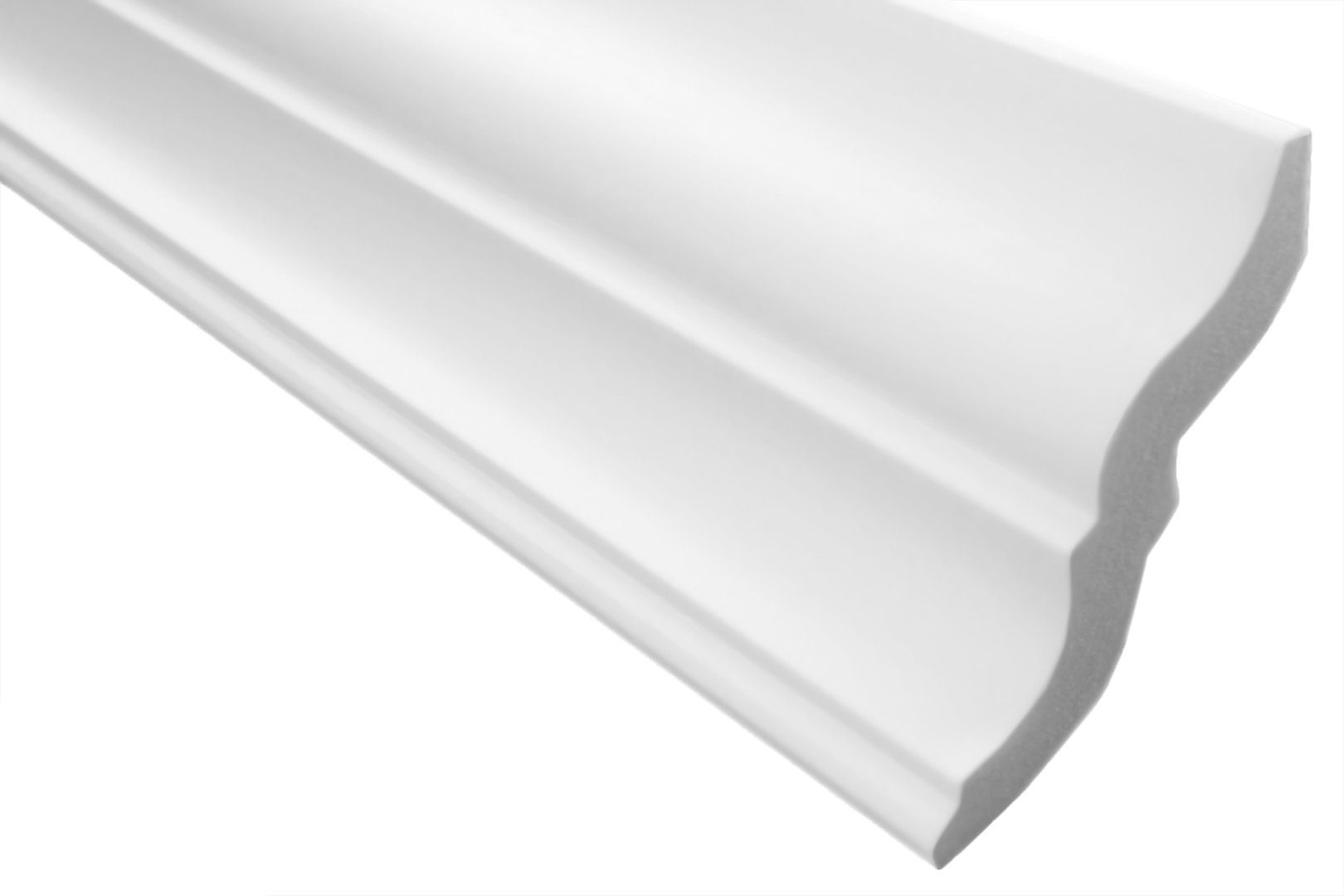 marbet design Deckenleisten Leisten, weiß Styroporleisten Stuck E-10, Stuckleiste Meter Meter (20 E-Leisten Decken 10 / E-10 10 Leisten - 20 E-10) / 80x87mm - XPS / Styropor