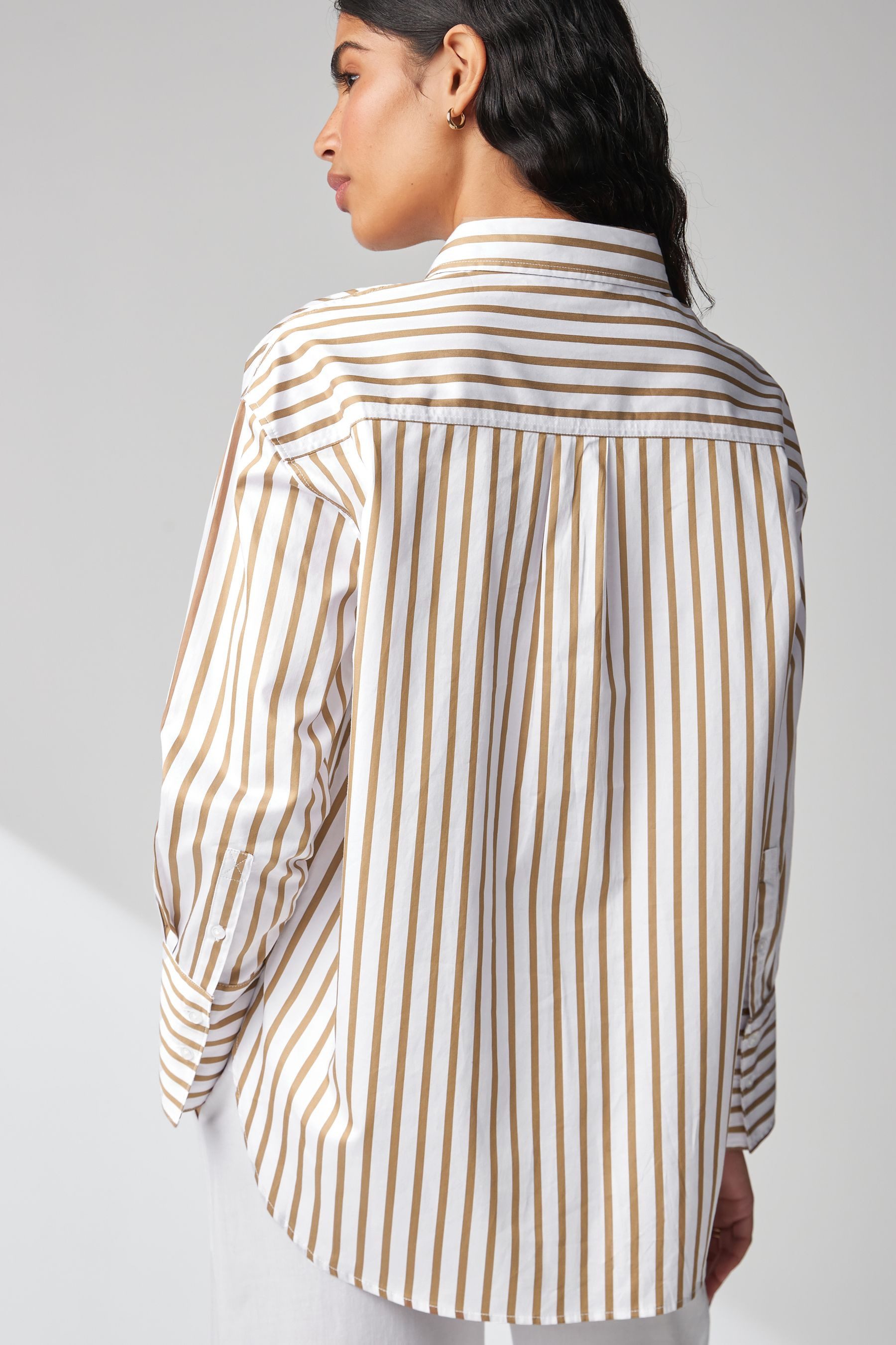 Next Langarmbluse Oversize-Hemd aus Baumwolle (1-tlg) günstig online kaufen