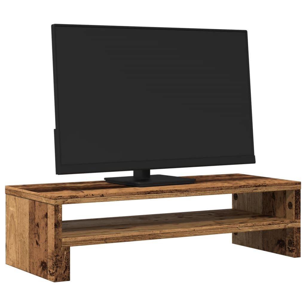 vidaXL Computertisch Monitorständer Altholz-Optik 54x22x15 cm günstig online kaufen