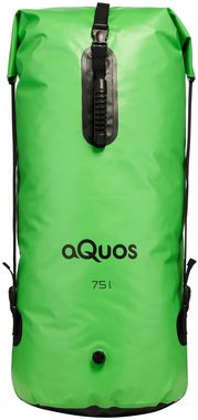 aQuos Drybag aQuos 75 L wasserdichter Rucksack Packsack grün, wasserdicht