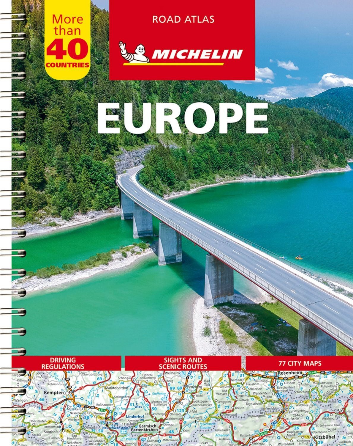 Michelin Straßenatlas Europa mit Spiralbindung / diverse