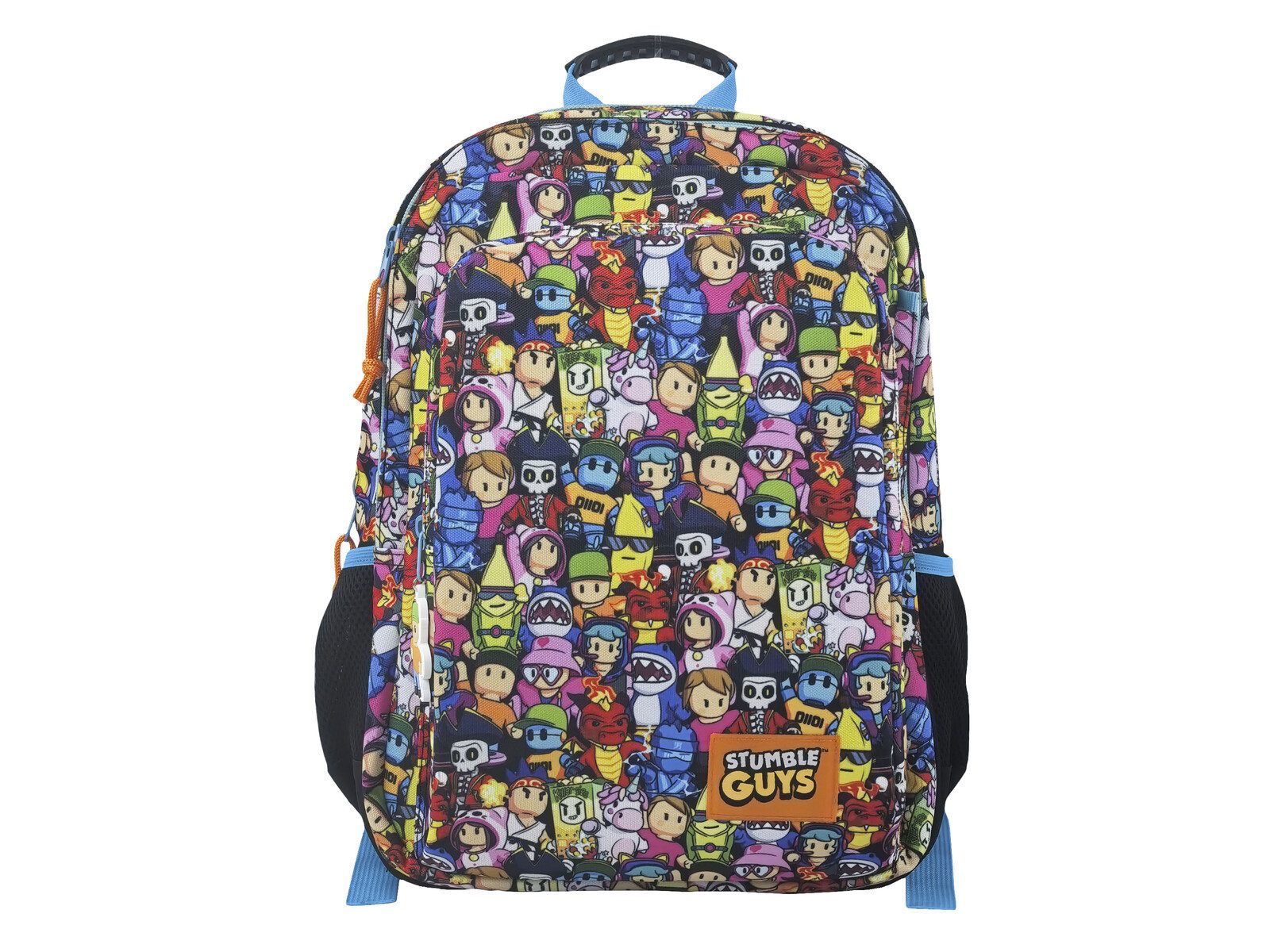 Stumble Guys Kinderrucksack Schulrucksack 42 cm mit Fronttasche und Seitennetz (1-tlg)