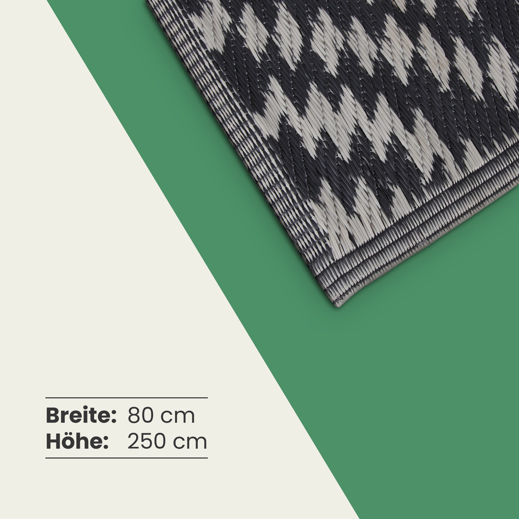 Bestlivings Outdoorteppich Flachgewebe verschiedene Größen/Designs, Rechteckig, aus recyceltem Kunststoff, wetterfest, UV-Beständig, pflegeleicht