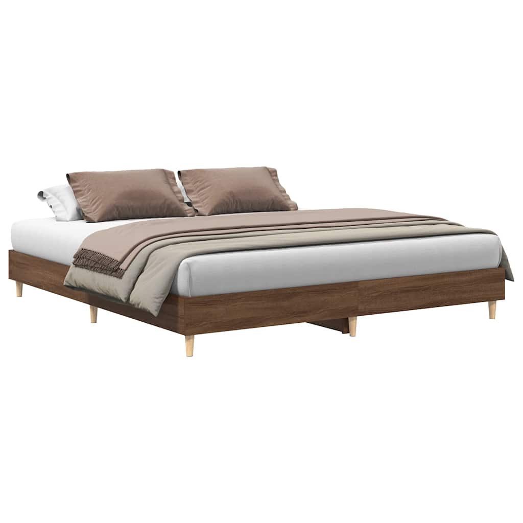 vidaXL Bett Bettgestell ohne Matratze Braun günstig online kaufen