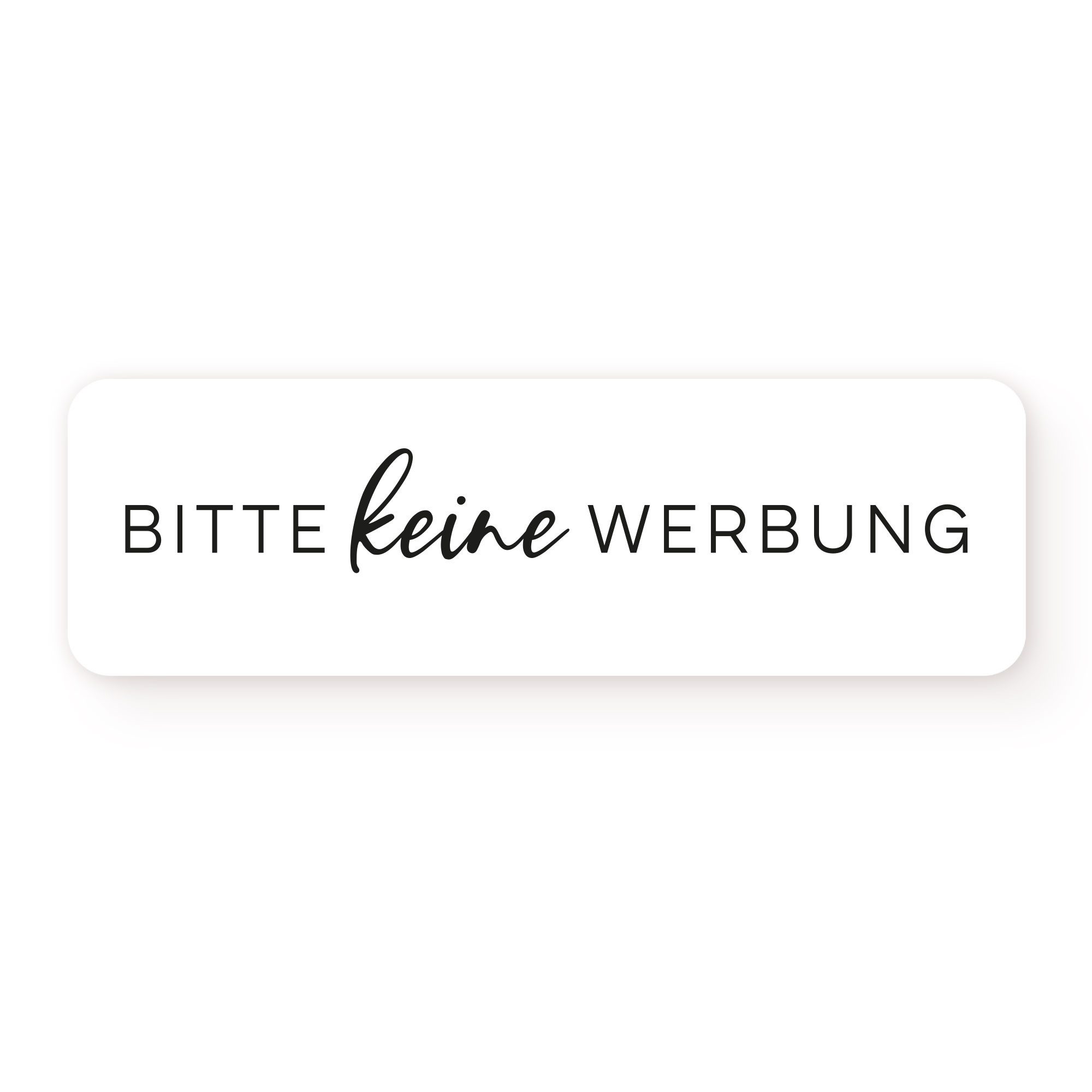 NORDEULE Aufkleber Keine Werbung im 4er Set, Wetterfest und UV-beständig für den Briefkasten