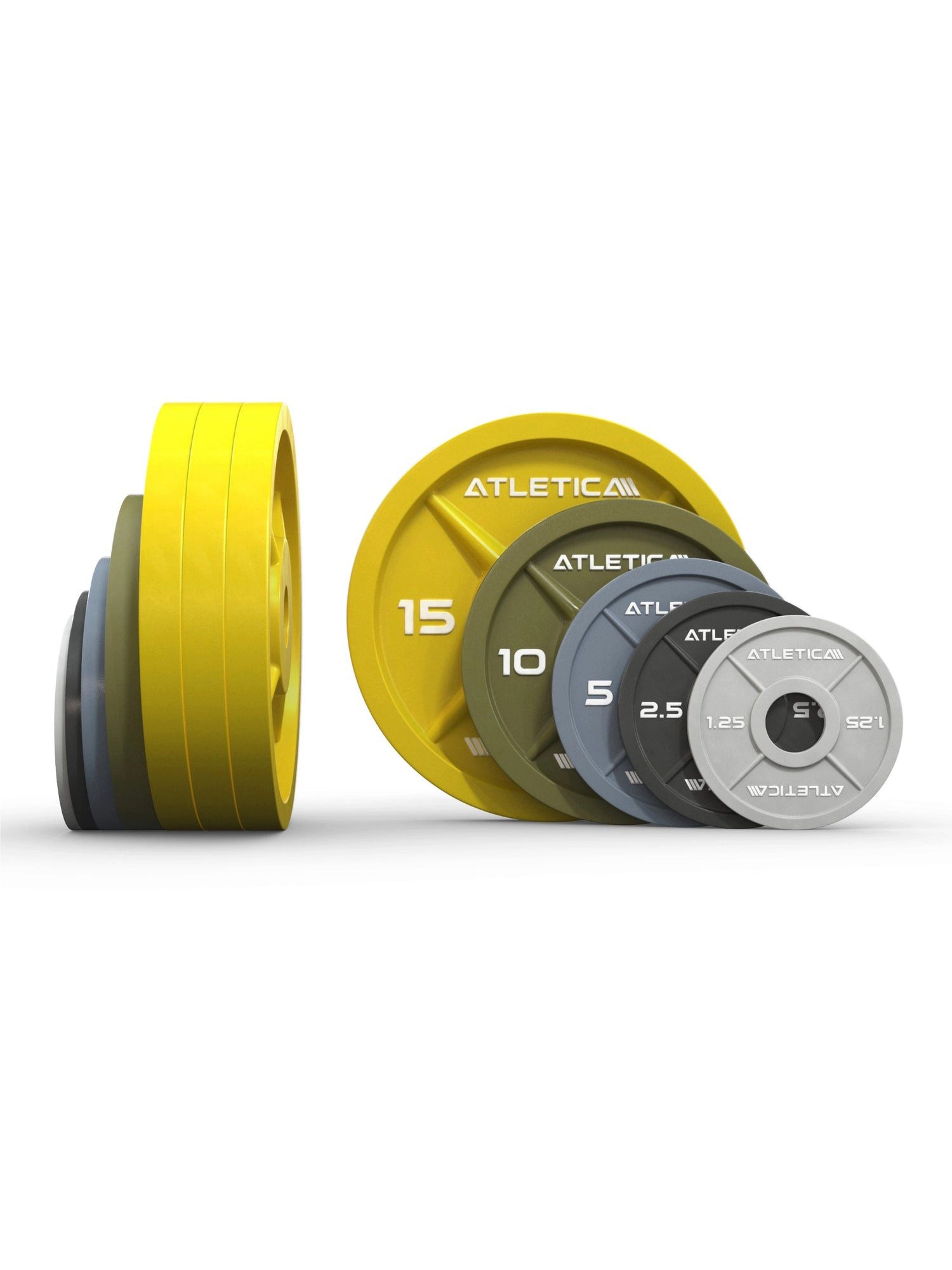ATLETICA Hantelscheiben Color Iron Plates SET, 97.5kg