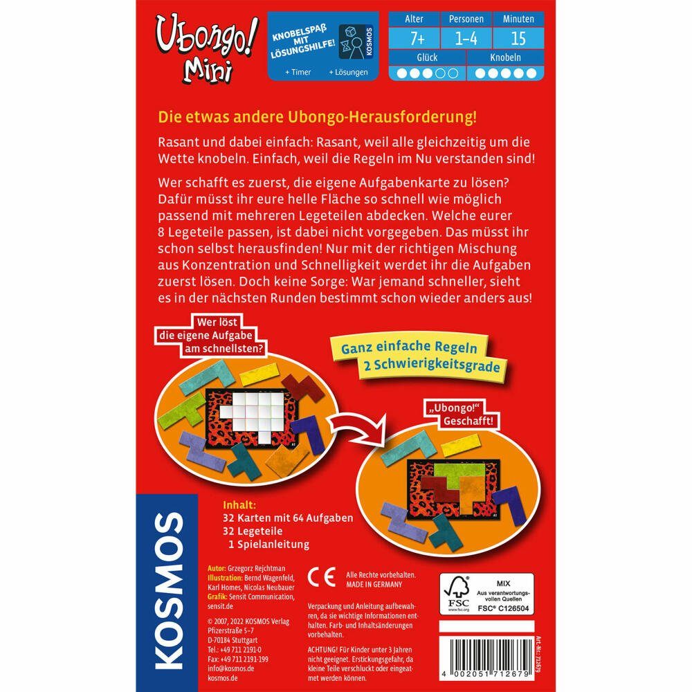 Kosmos Spiel Ubongo! Mini