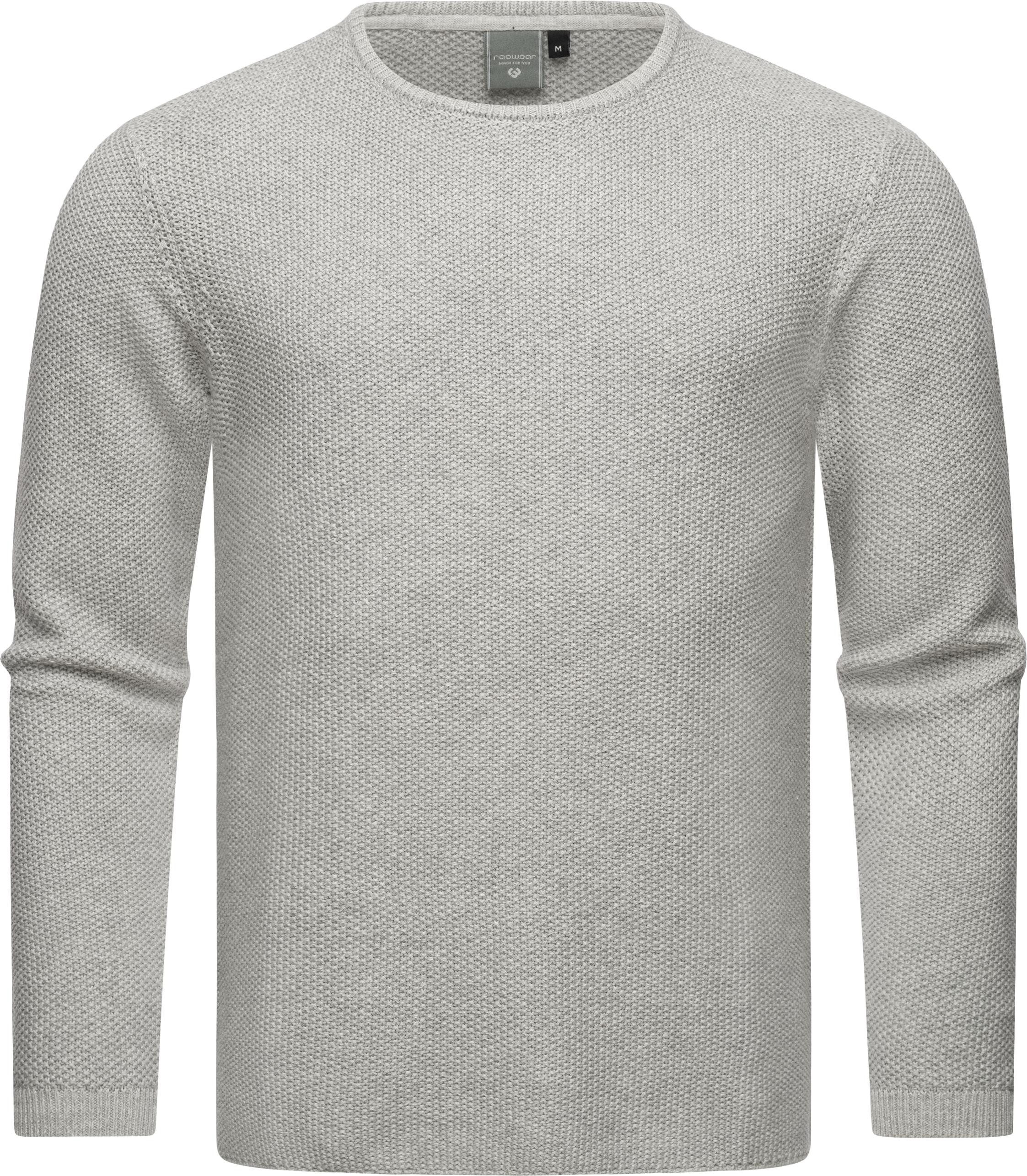 Ragwear Strickpullover Knitson stylischer Herren Sweatpullover mit Rippbündchen