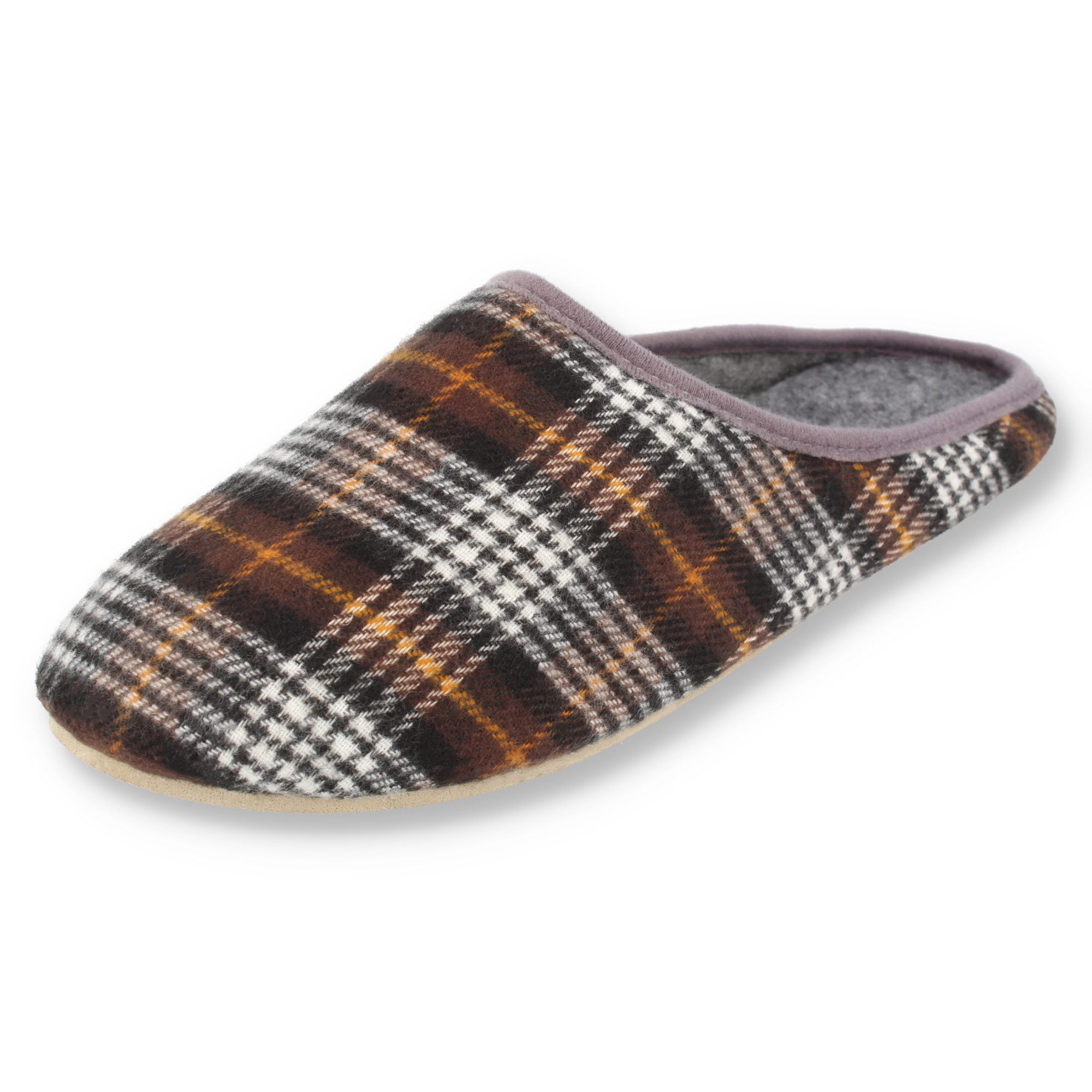 filsko Abisko kariert Damen Herren Kinder Hausschuh Filzpantoffeln, Leichtgewicht, Gästehausschuhe, Slip-On, Gummisohle